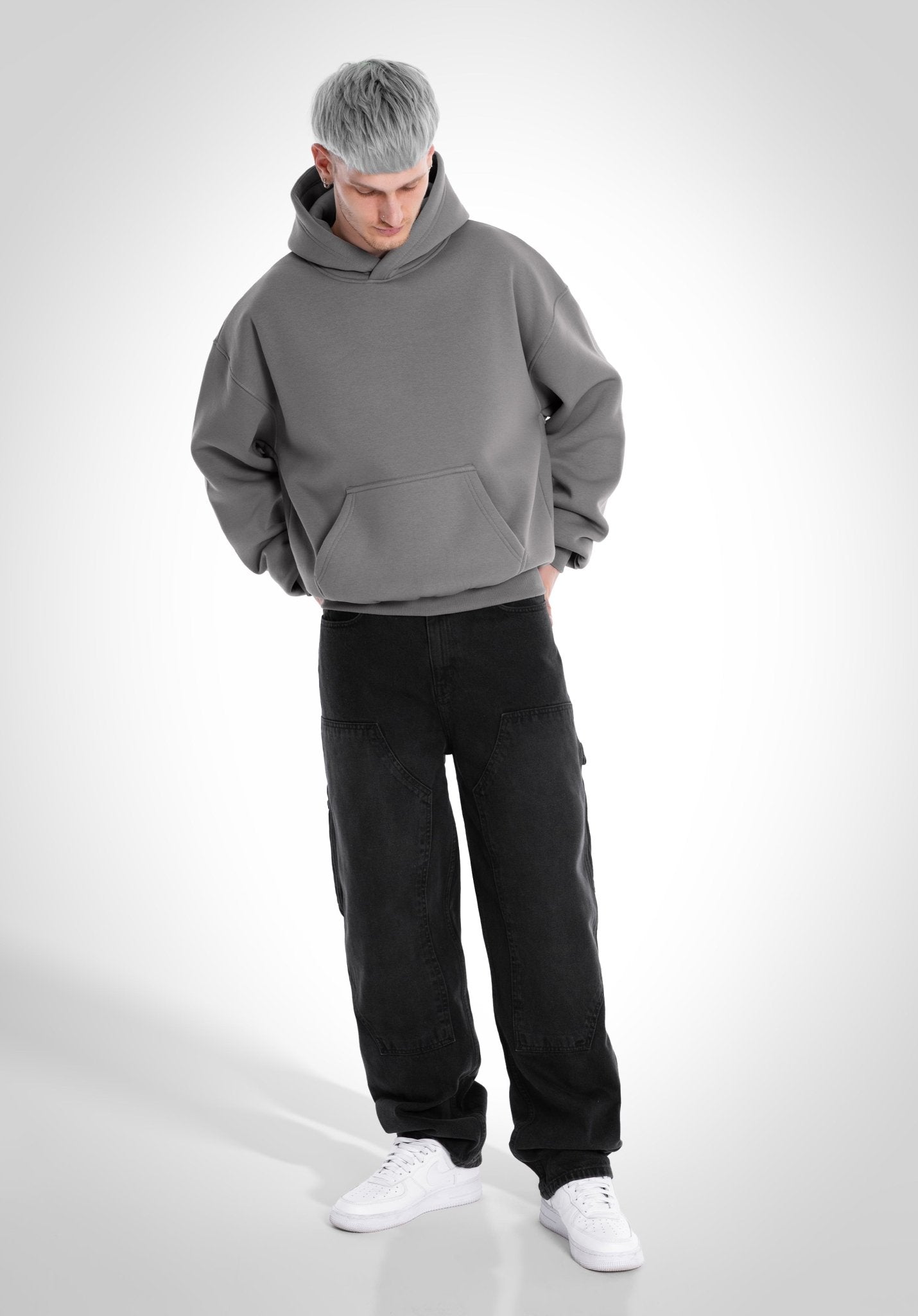 Oversize Hoodie - Cool Grey () – Hoodies von Straight Outta Cotton