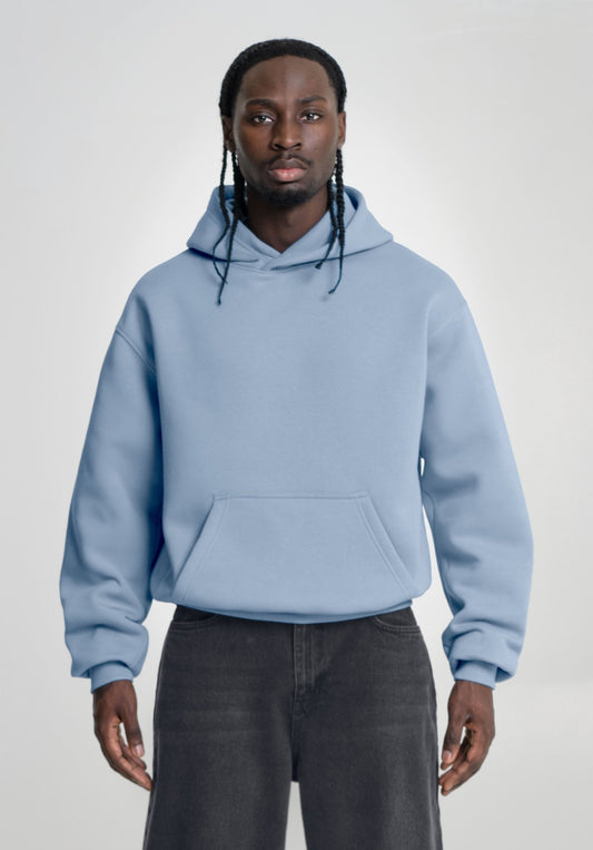 Oversize Hoodie - Light Blue () – Hoodies von Straight Outta Cotton