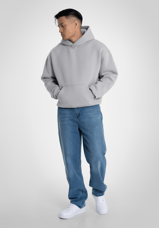 Oversize Hoodie - Light Grey () – Hoodies von Straight Outta Cotton