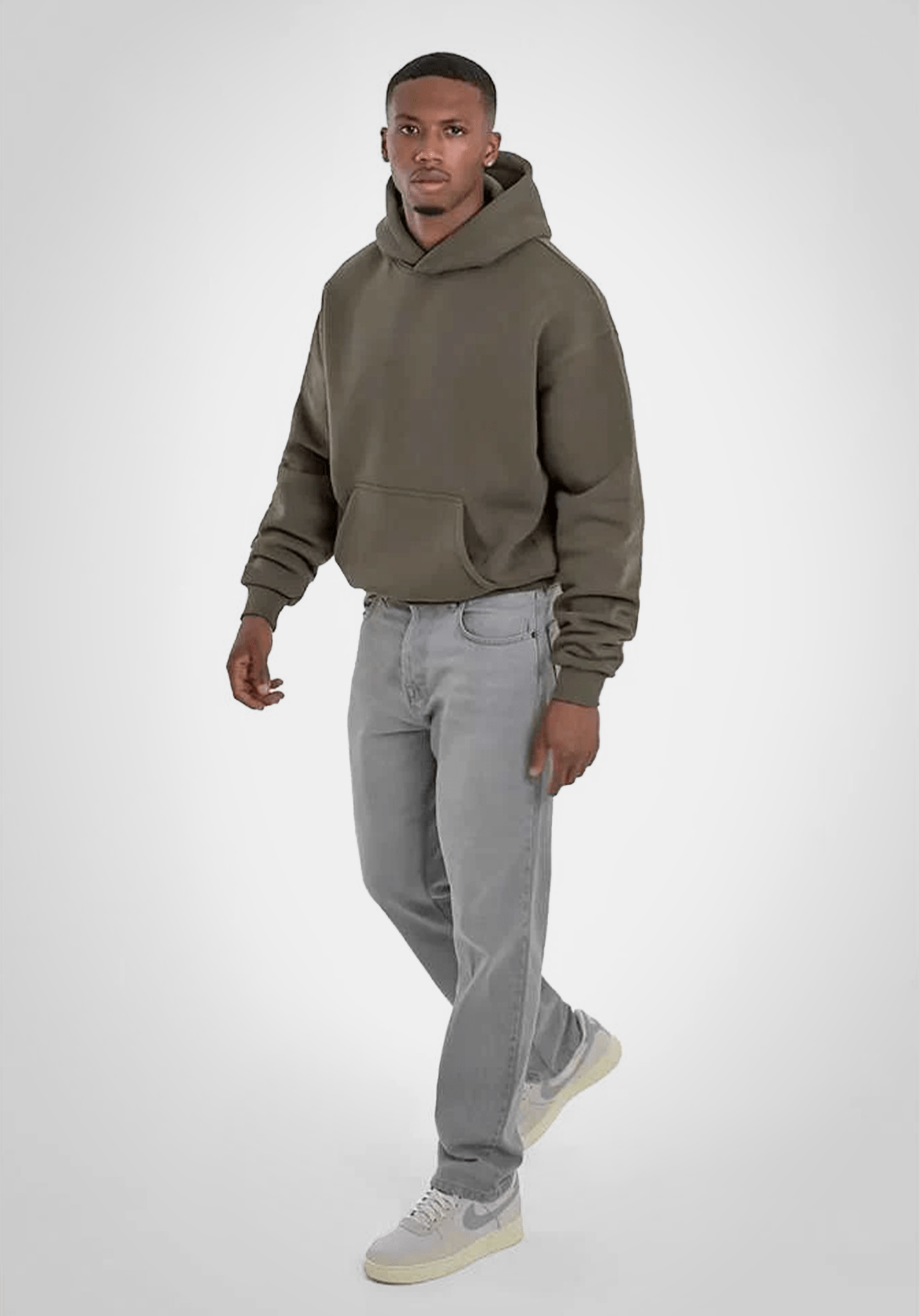 Oversize Hoodie - Olive () – Hoodies von Straight Outta Cotton