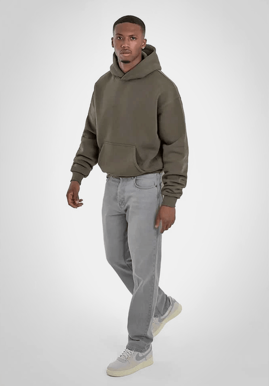 Oversize Hoodie - Olive () – Hoodies van Straight Outta Cotton