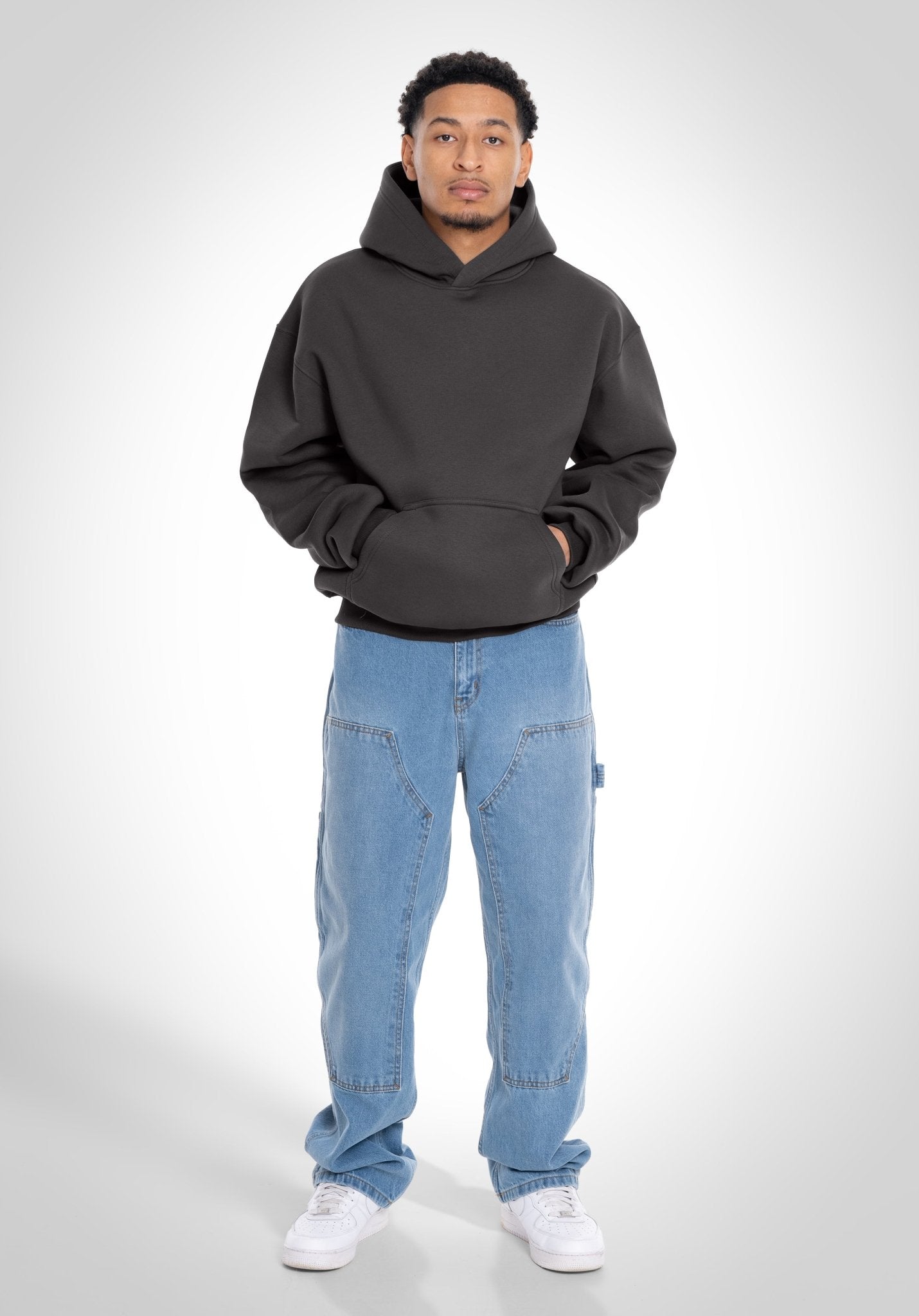 Oversize Hoodie - Slate Grey () – Hoodies von Straight Outta Cotton
