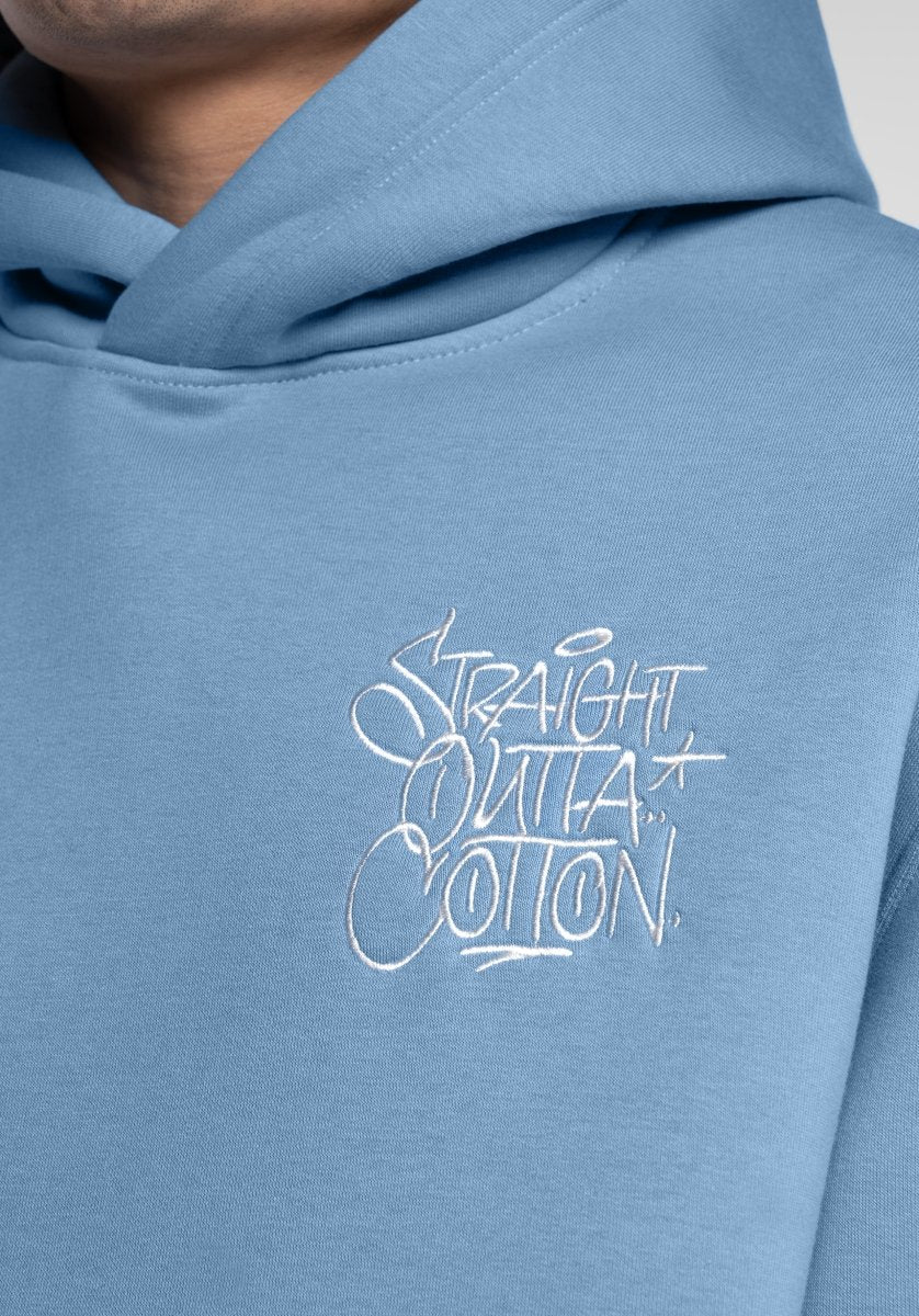 Oversize Hoodie Store Edition - Haze Blue (Bleu) – Hoodies de Straight Outta Cotton
