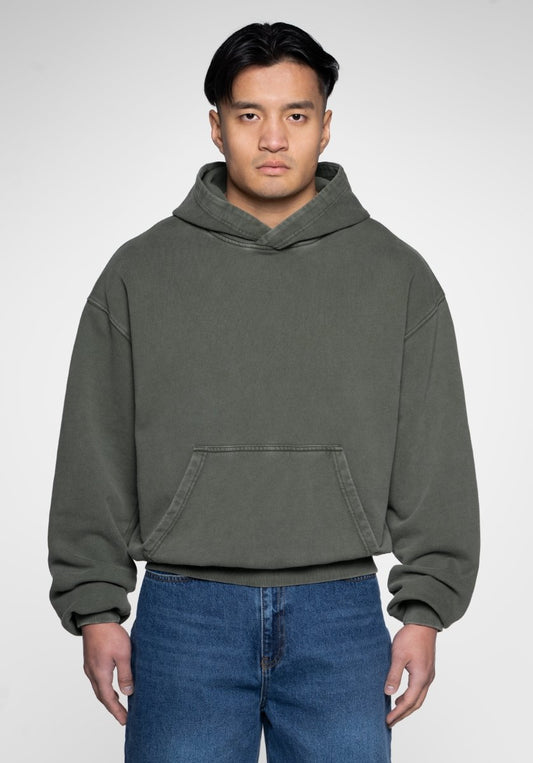 Oversize Hoodie Vintage Washed - Olive (Olive) – Hoodies de Straight Outta Cotton