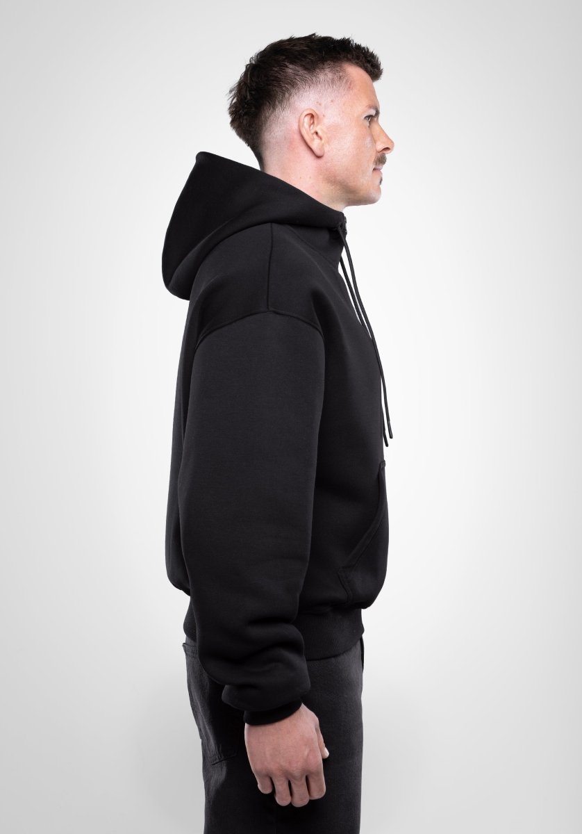 Oversize Quarter Zip Hoodie - Black () – Hoodies von Straight Outta Cotton