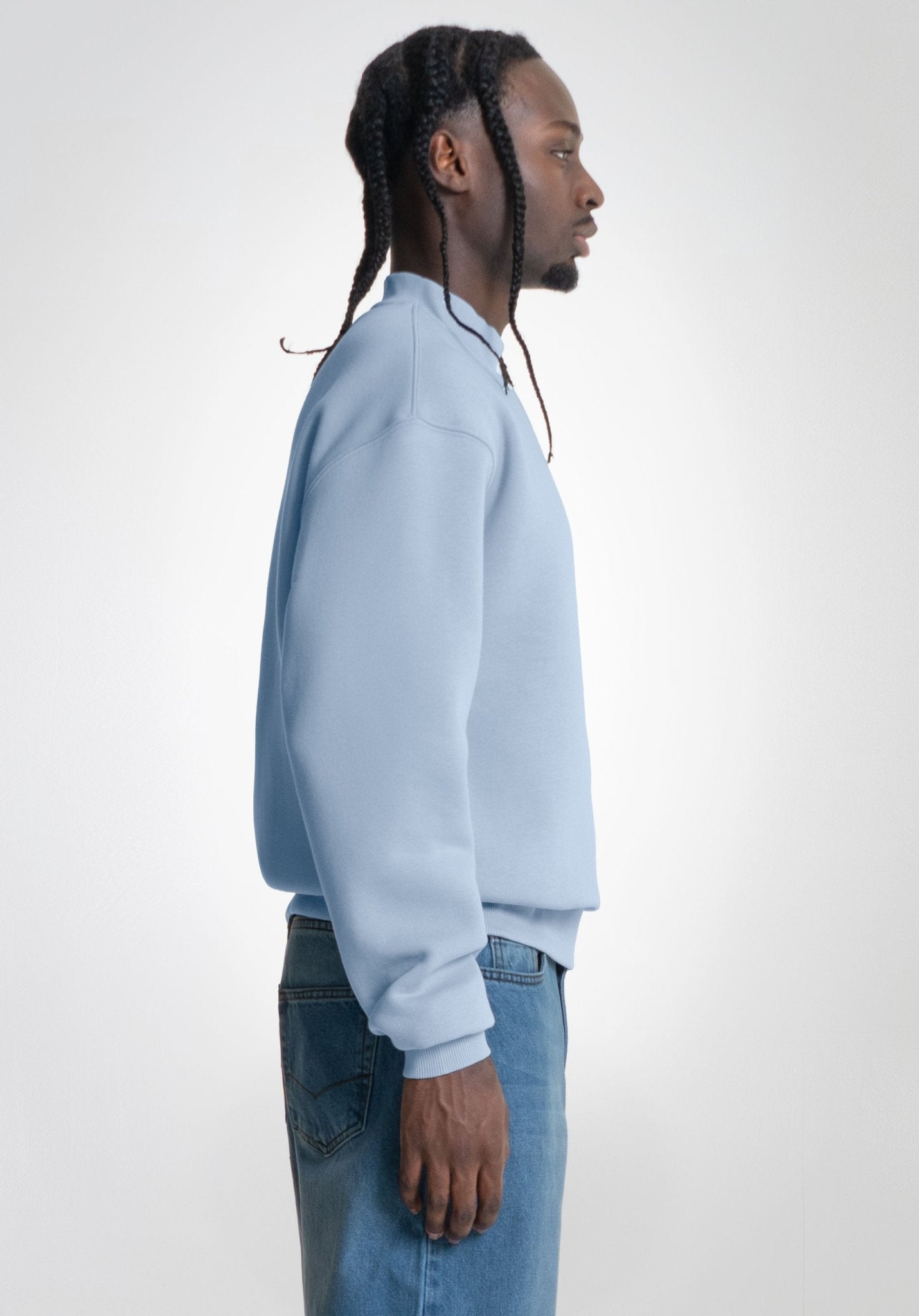 Oversize Sweater - Light Blue (Blau) – Oversize Sweater von Straight Outta Cotton