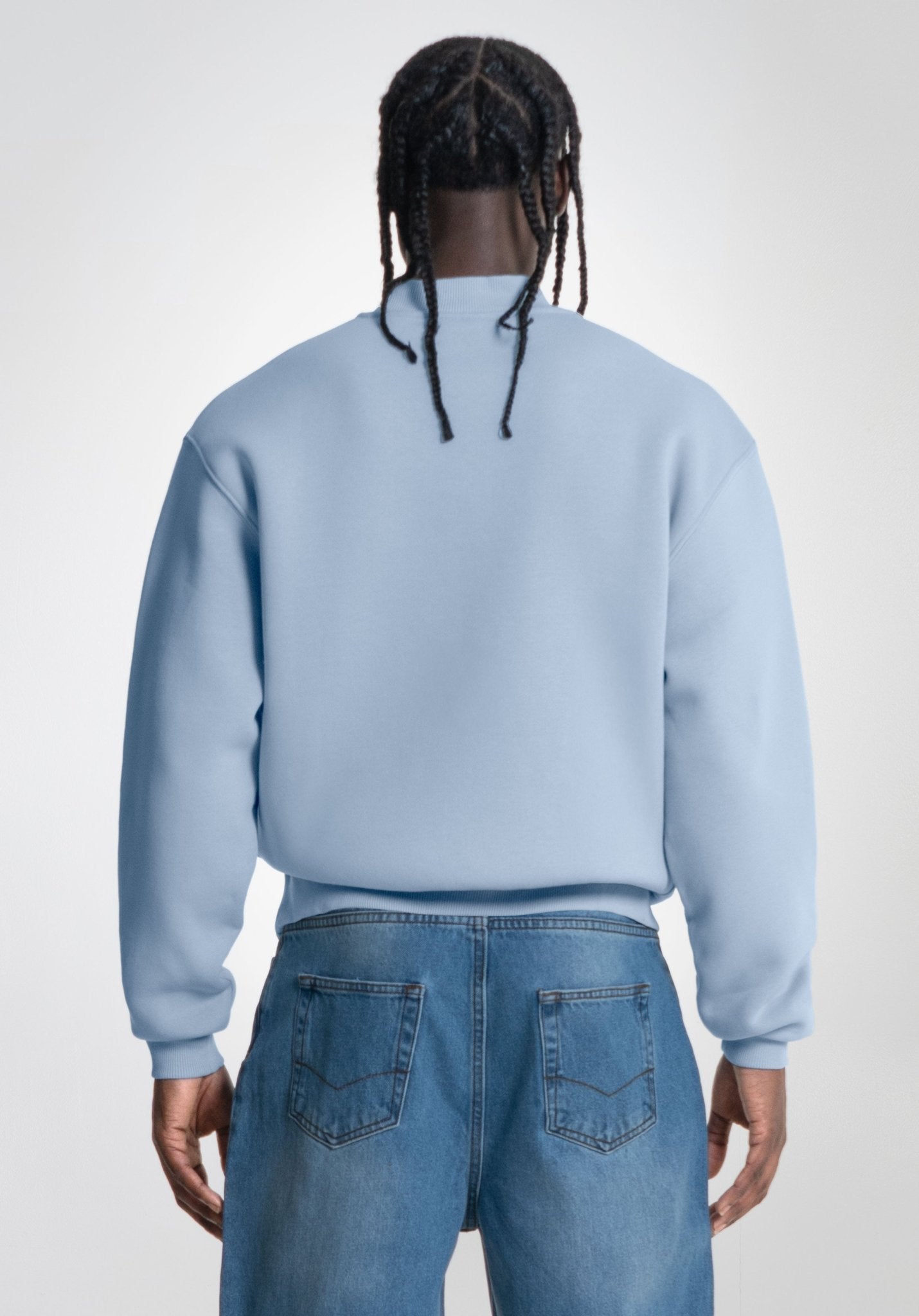 Oversize Sweater - Light Blue (Blau) – Oversize Sweater von Straight Outta Cotton