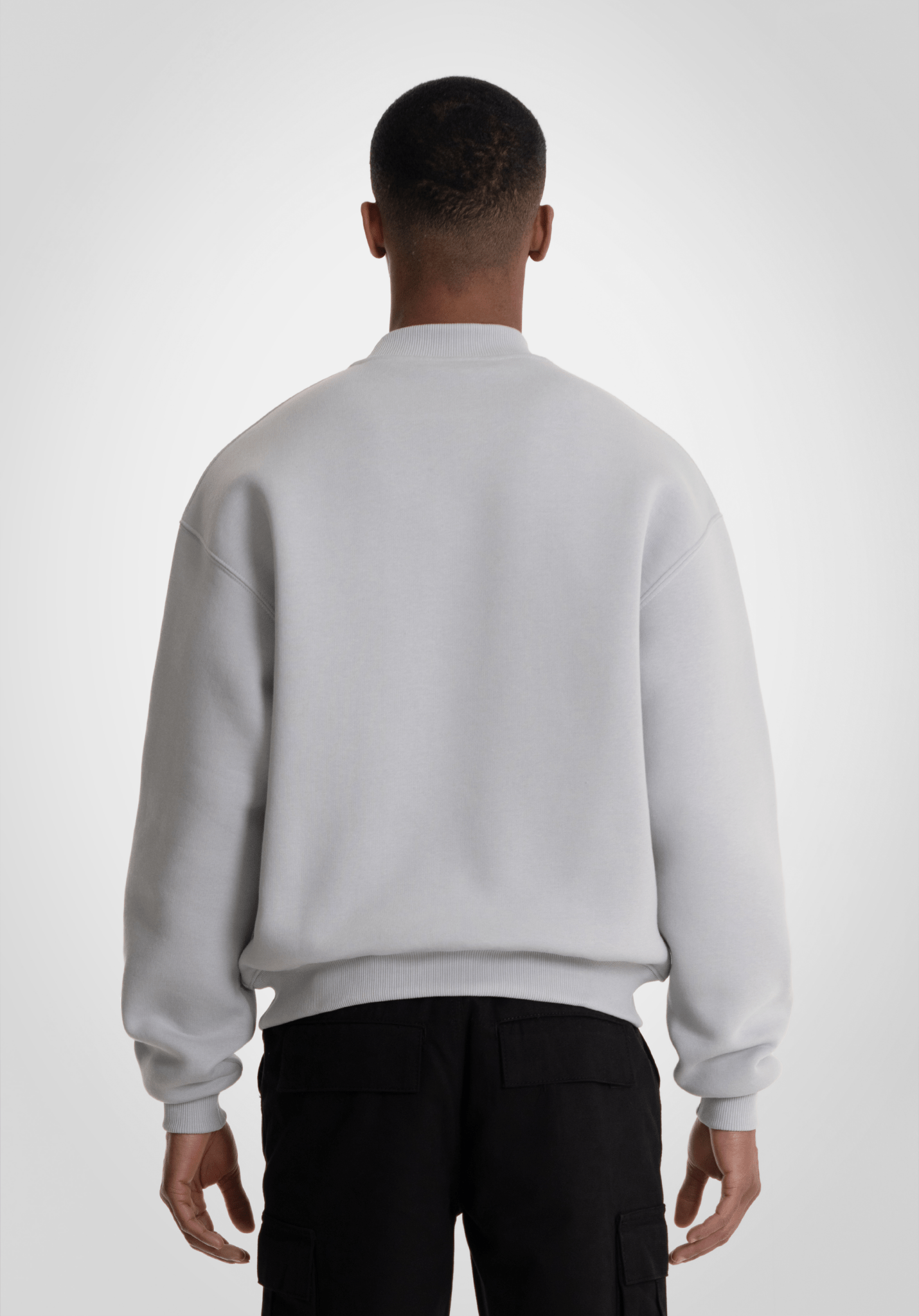 Oversize Sweater - Light Grey (Grau) – Oversize Sweater von Straight Outta Cotton