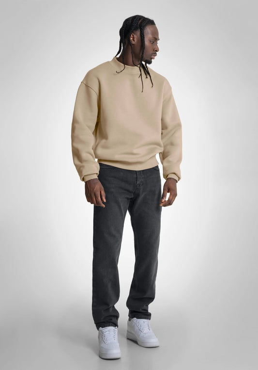 Oversize Sweater - Light Mocca (Beige) – Oversize Sweater von Straight Outta Cotton