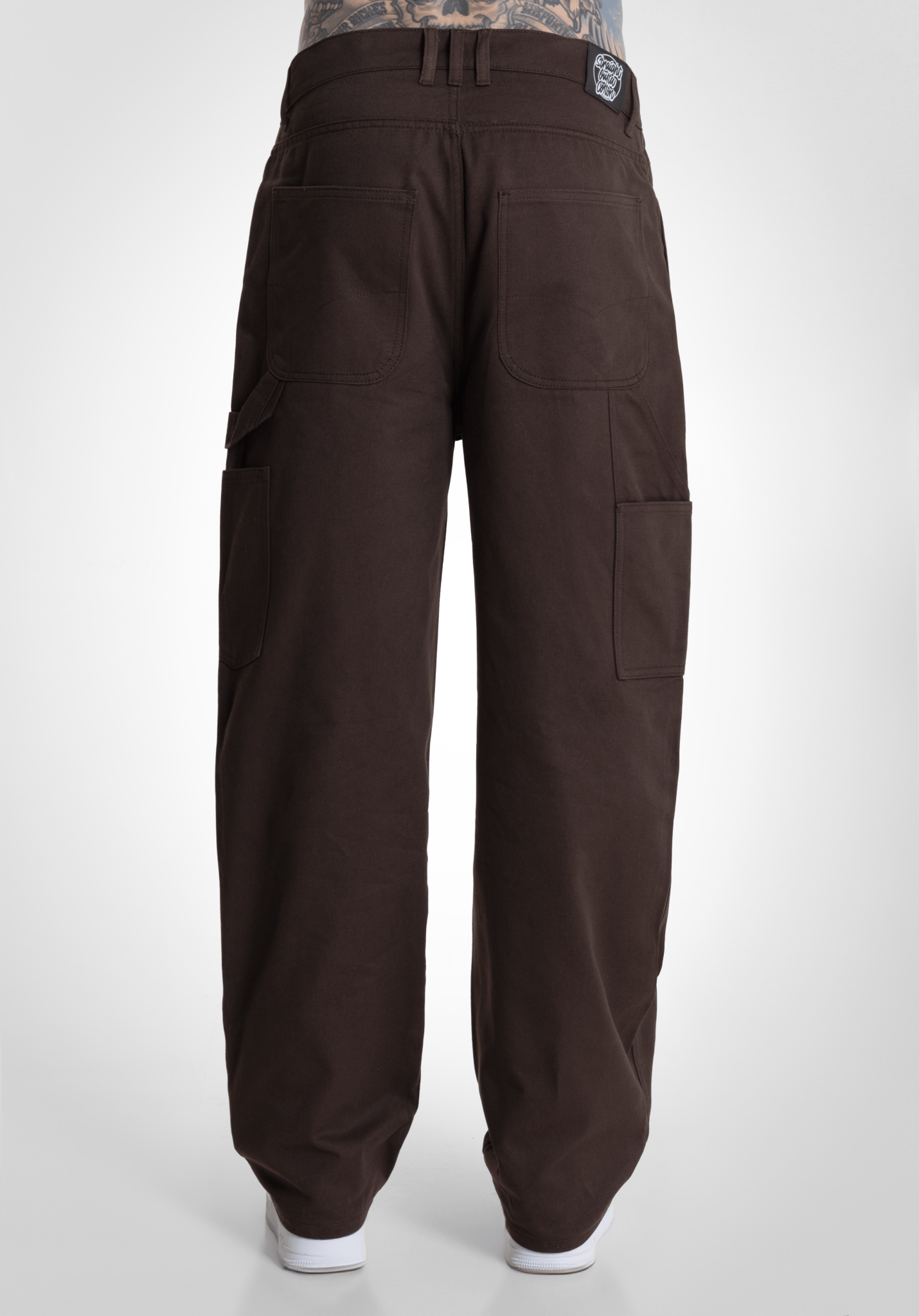 Patch Baggy Twill - Brown () – Baggys von Straight Outta Cotton