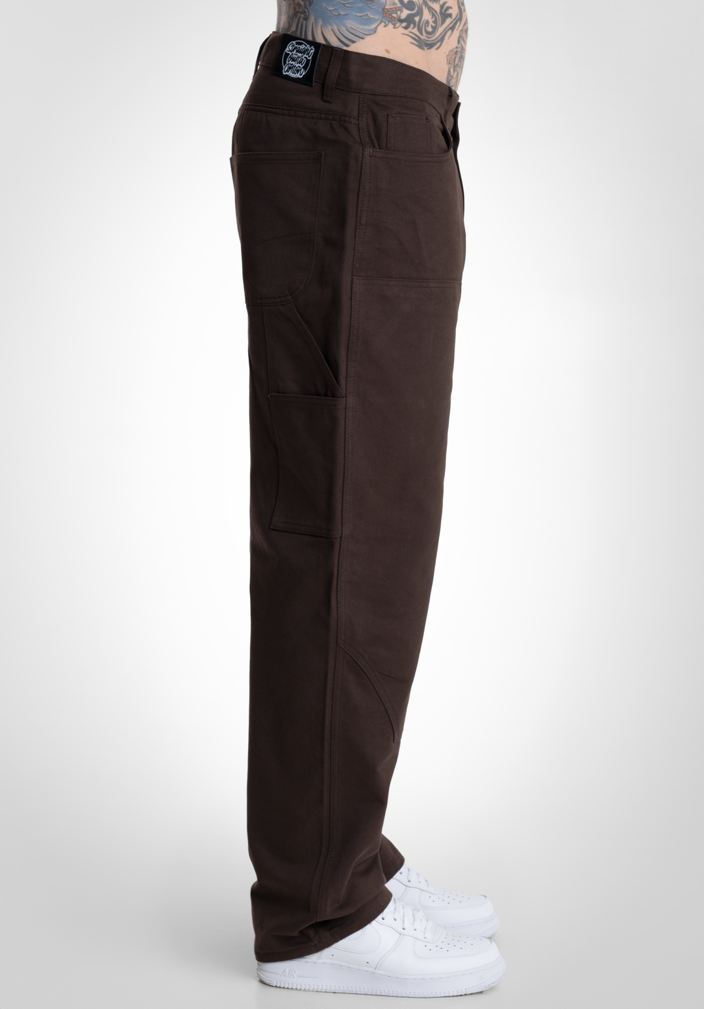 Patch Baggy Twill - Brown () – Baggys von Straight Outta Cotton