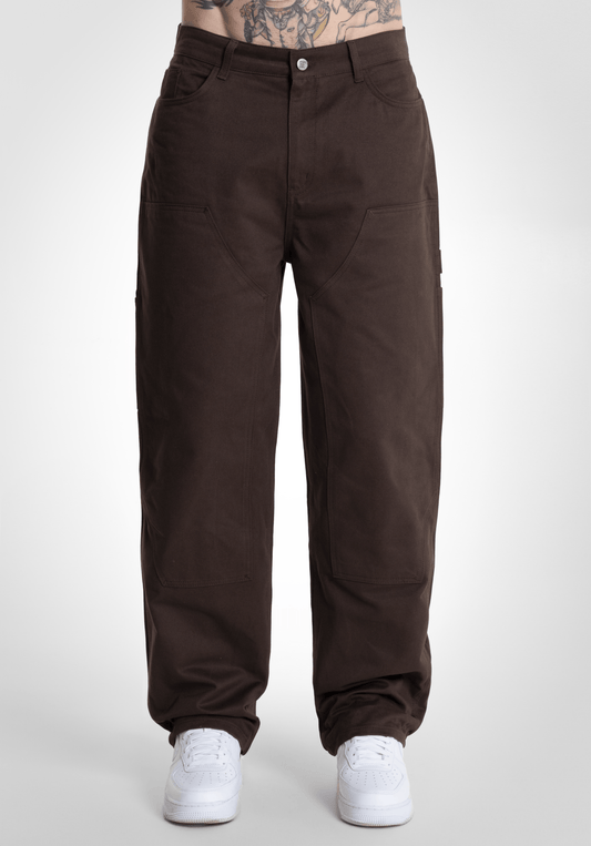 Patch Baggy Twill - Brown () – Baggys von Straight Outta Cotton