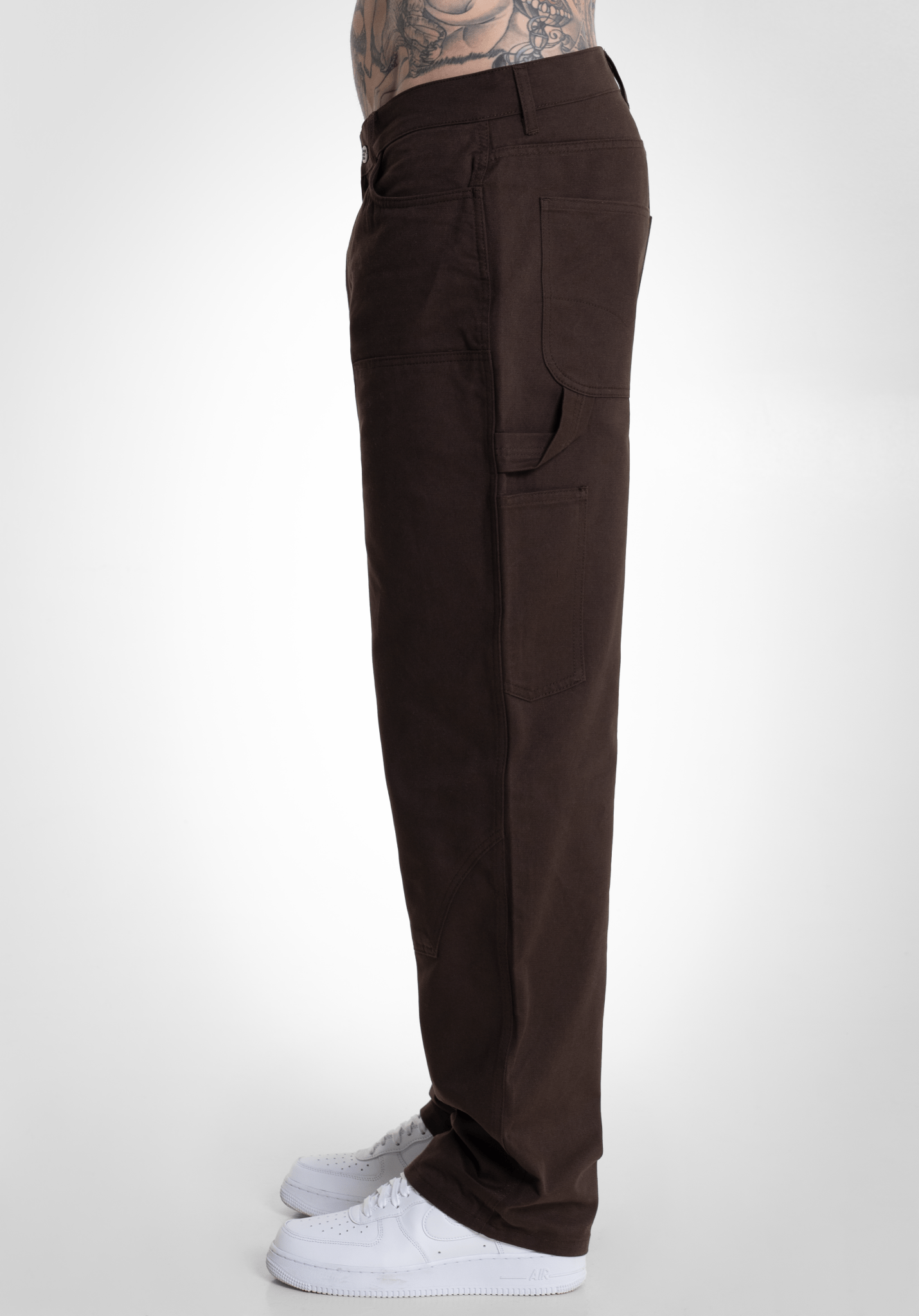 Patch Baggy Twill - Brown () – Baggys von Straight Outta Cotton