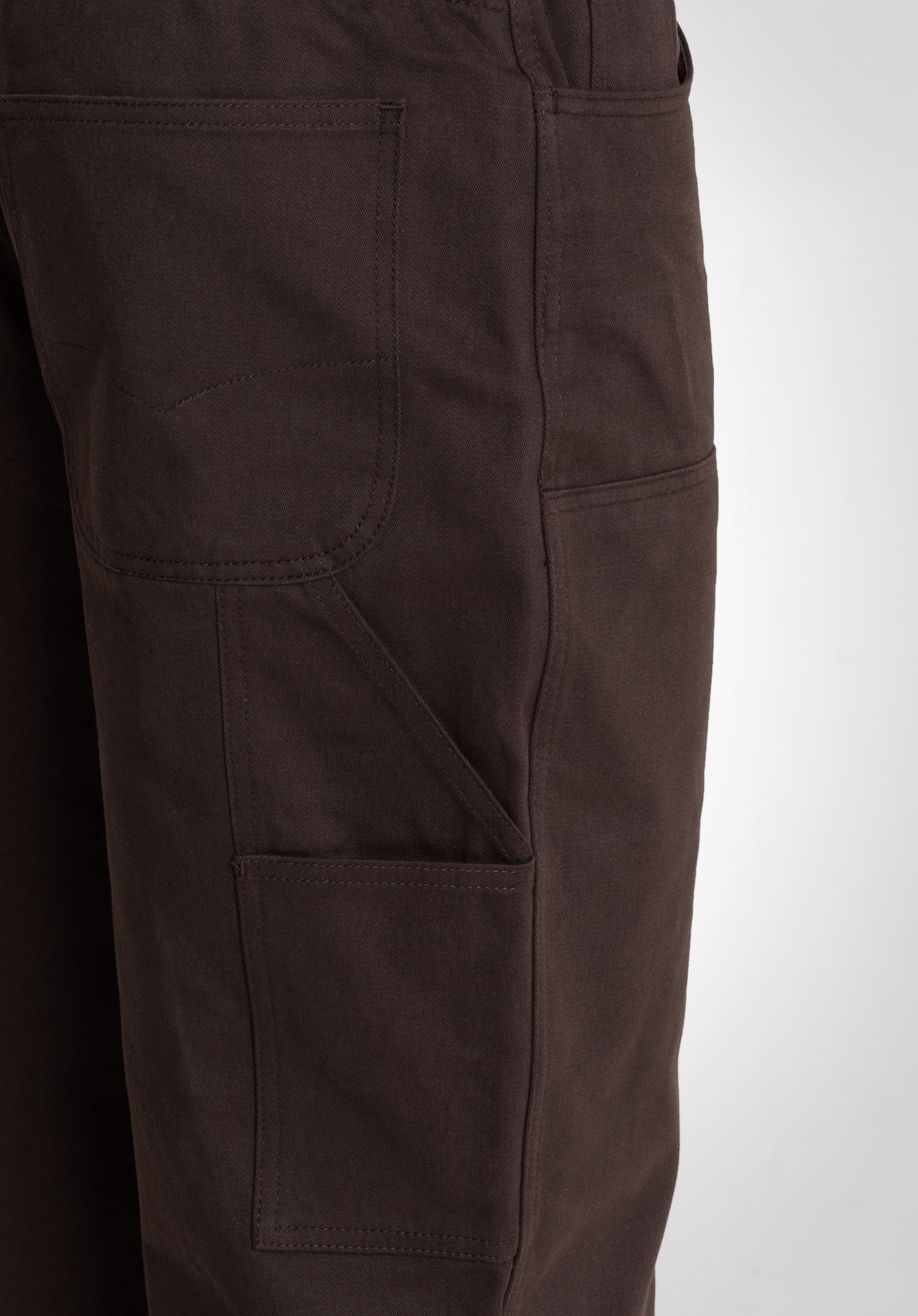 Patch Baggy Twill - Brown () – Baggys von Straight Outta Cotton