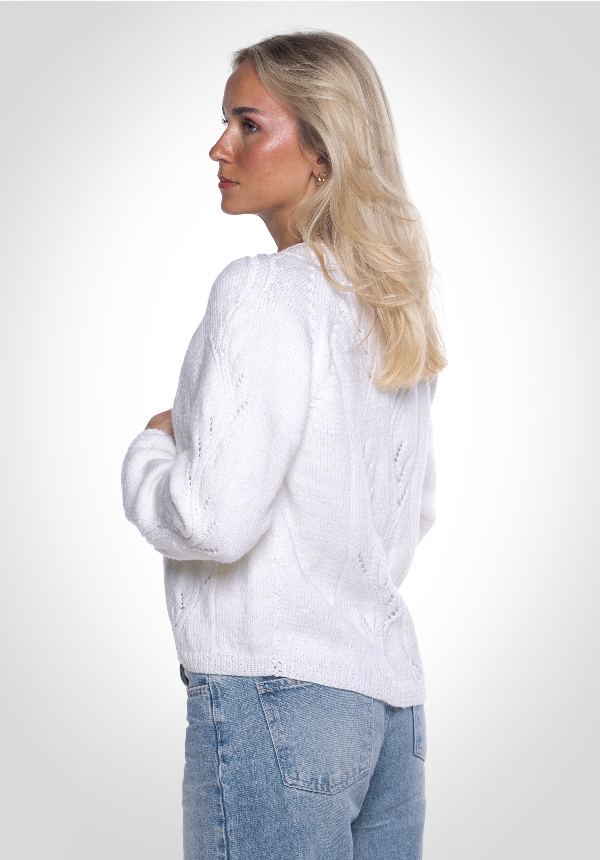 Handcrafted Knit Jacket - White
