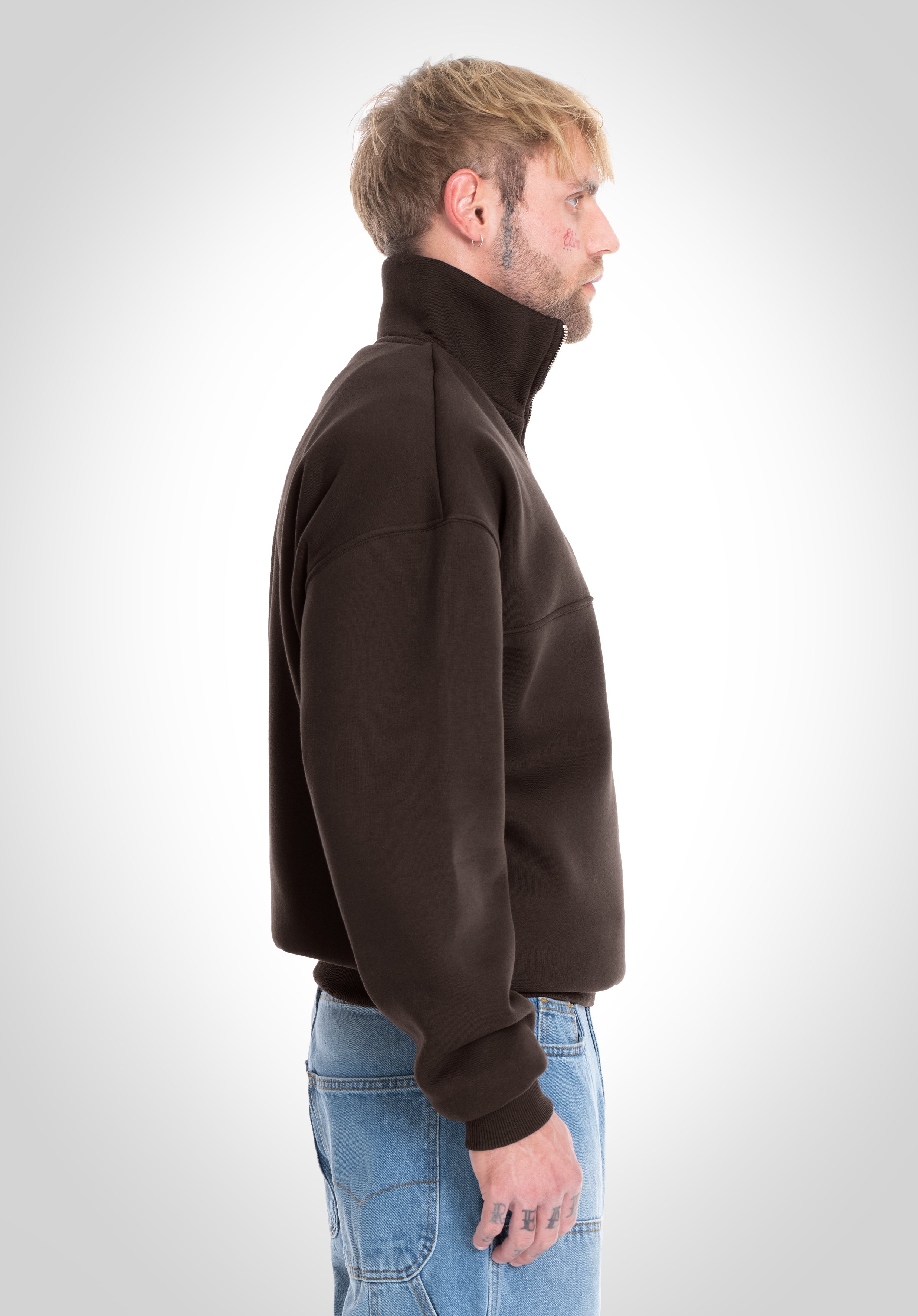 Half Zip - Brown