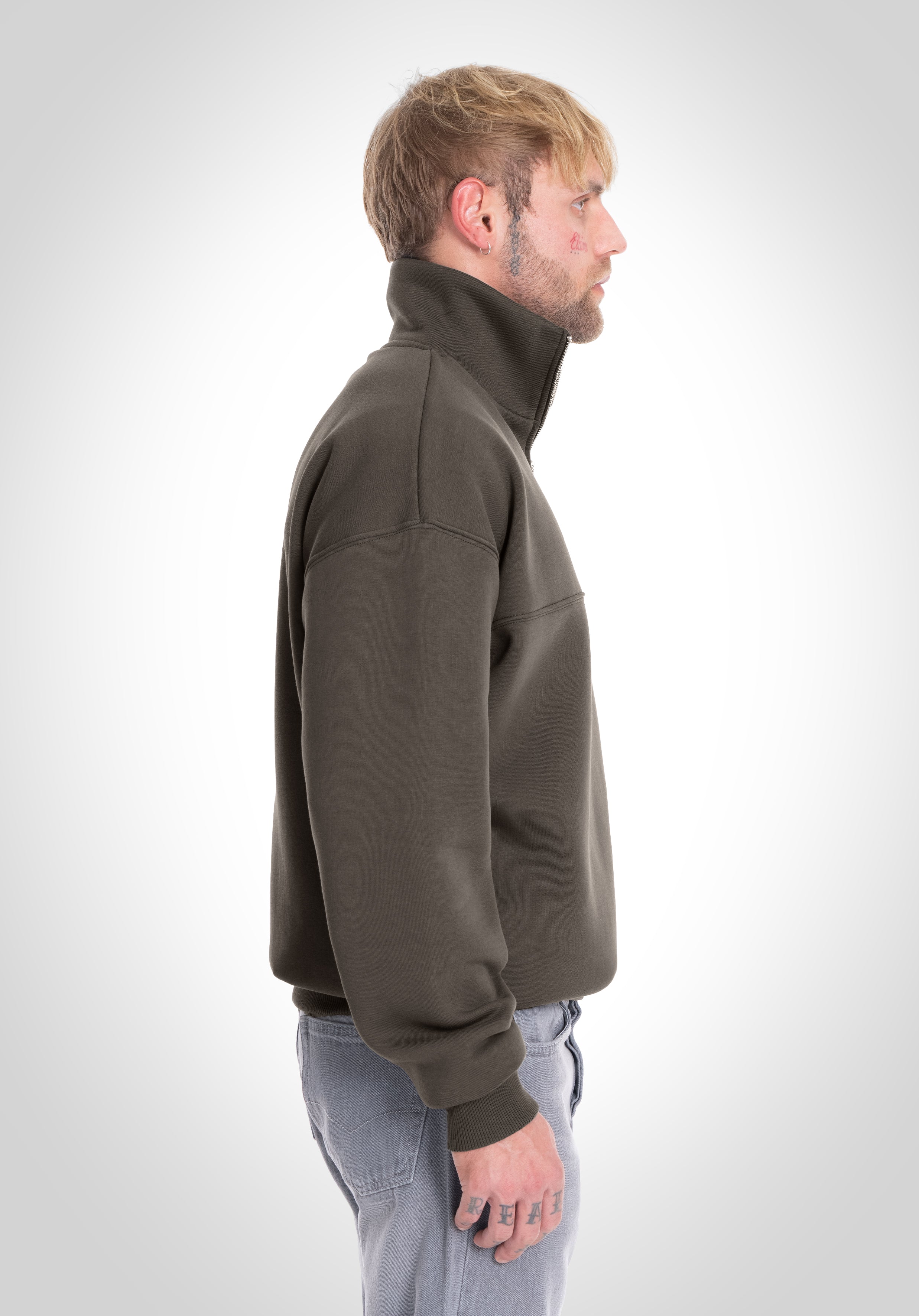 Half Zip - Olive
