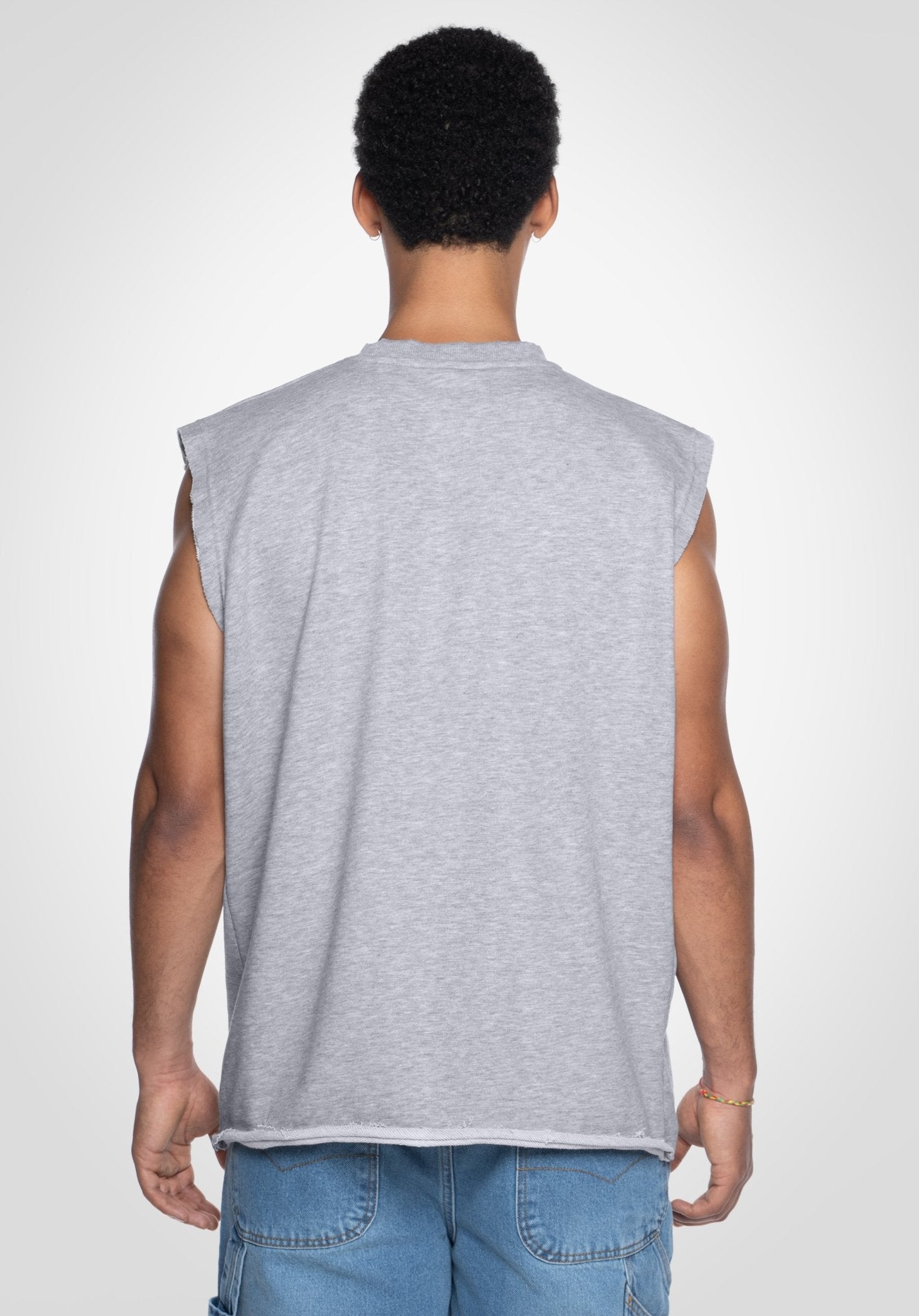 Sleeveless Tee - Melange Grey () – von Straight Outta Cotton