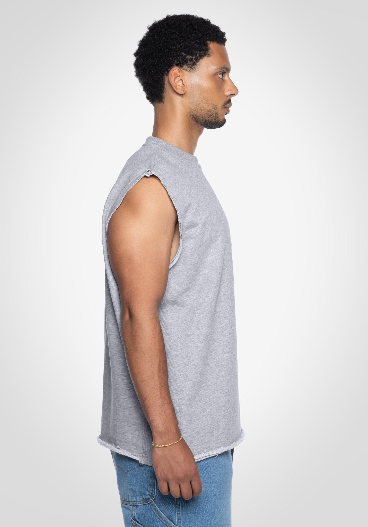 Sleeveless Tee - Melange Grey () – von Straight Outta Cotton
