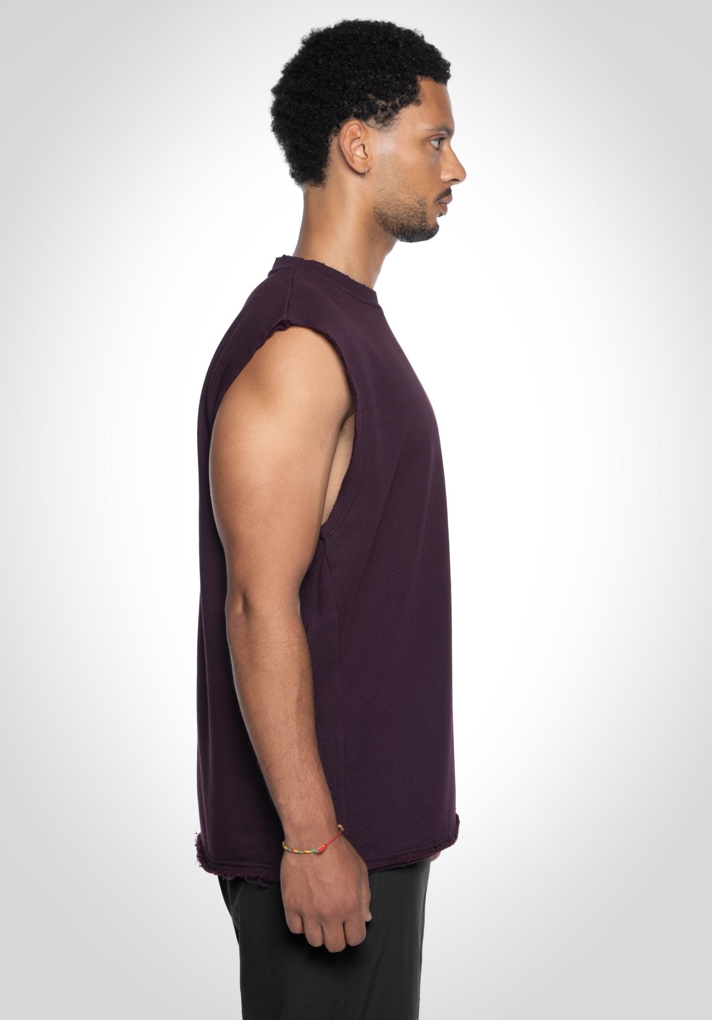 Sleeveless Tee - Plum () – von Straight Outta Cotton