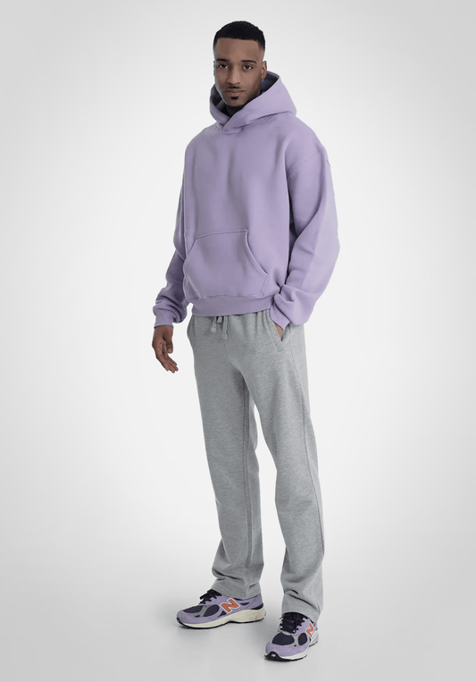 Straight Leg Jogger - Melange Grey (Grau) – von Straight Outta Cotton