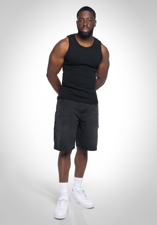 Tank Top - Black (Schwarz) – Tank Top von Straight Outta Cotton