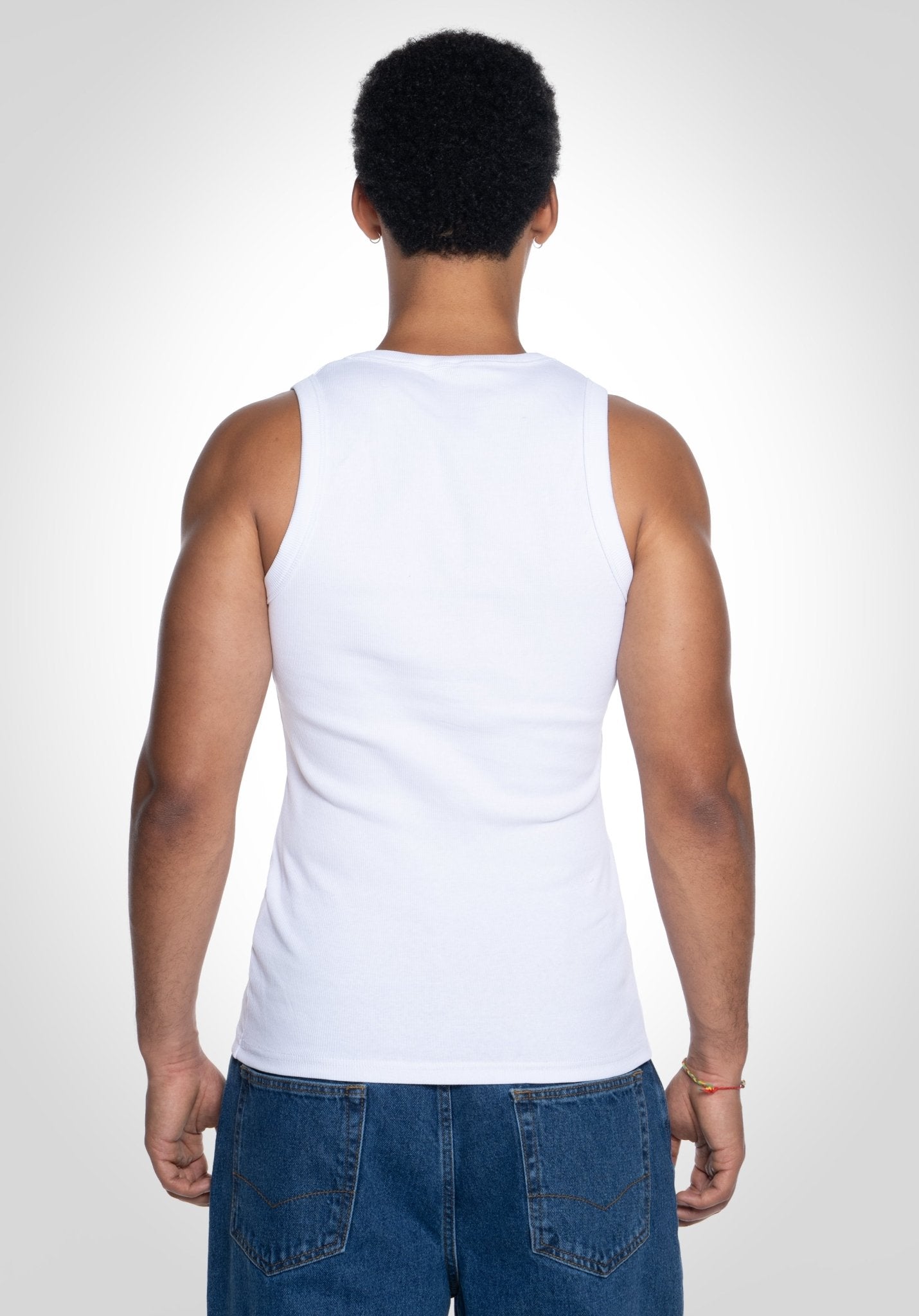 Tank Top - White (Weiß) – Tank Top von Straight Outta Cotton