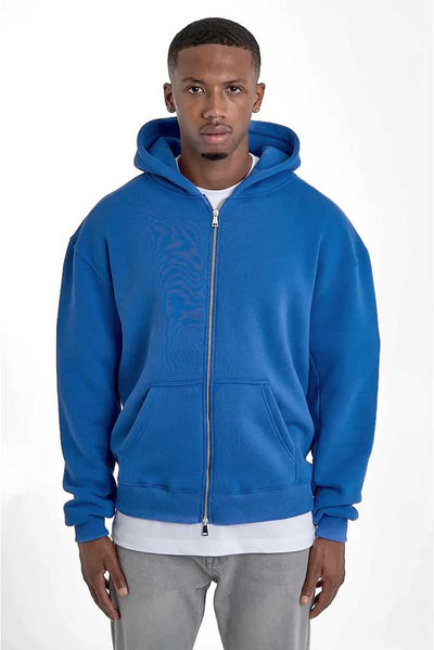 Full Zip Oversize Hoodie - East Blue Straight Outta Cotton