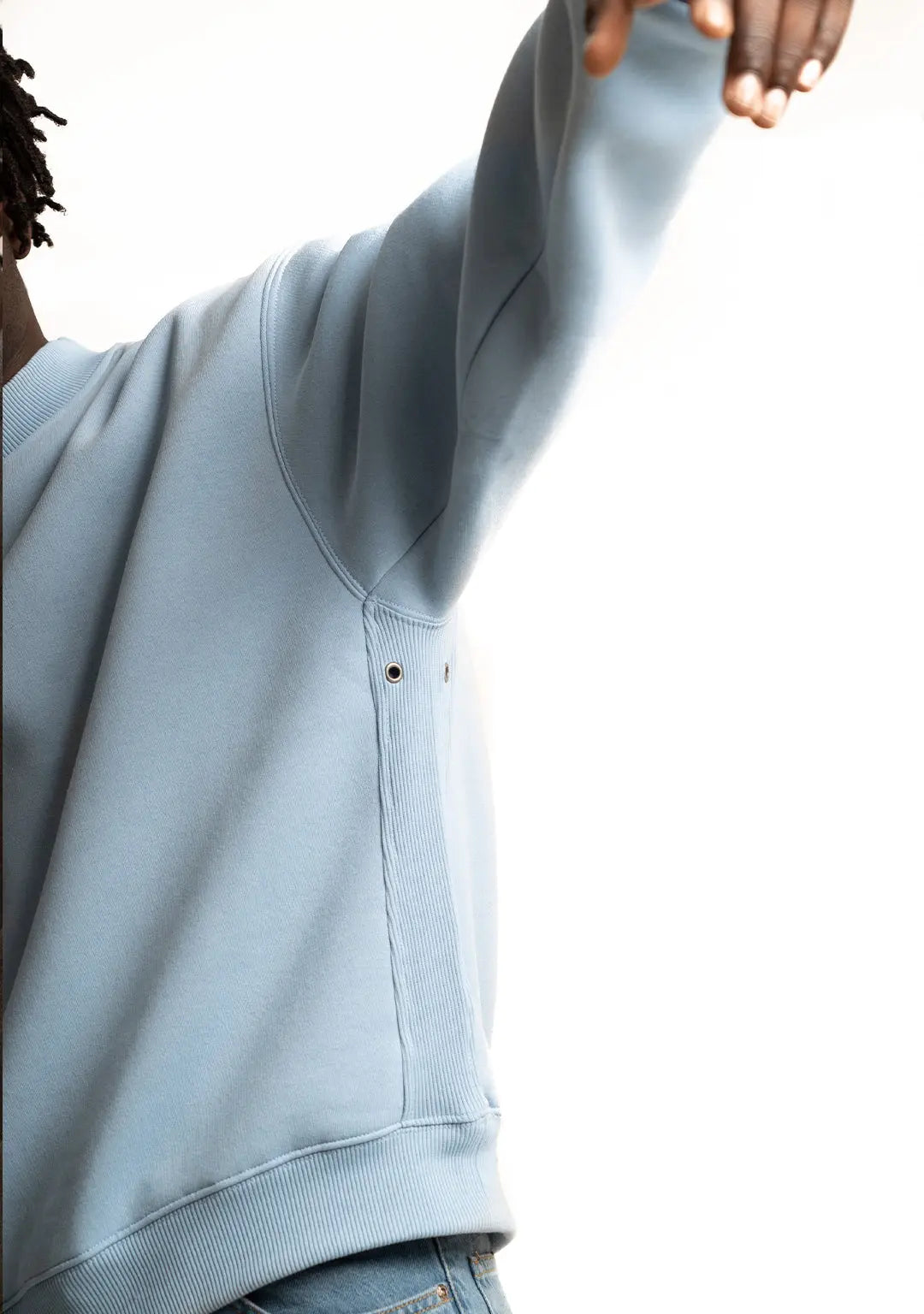 Oversize Sweater - Light Blue Straight Outta Cotton