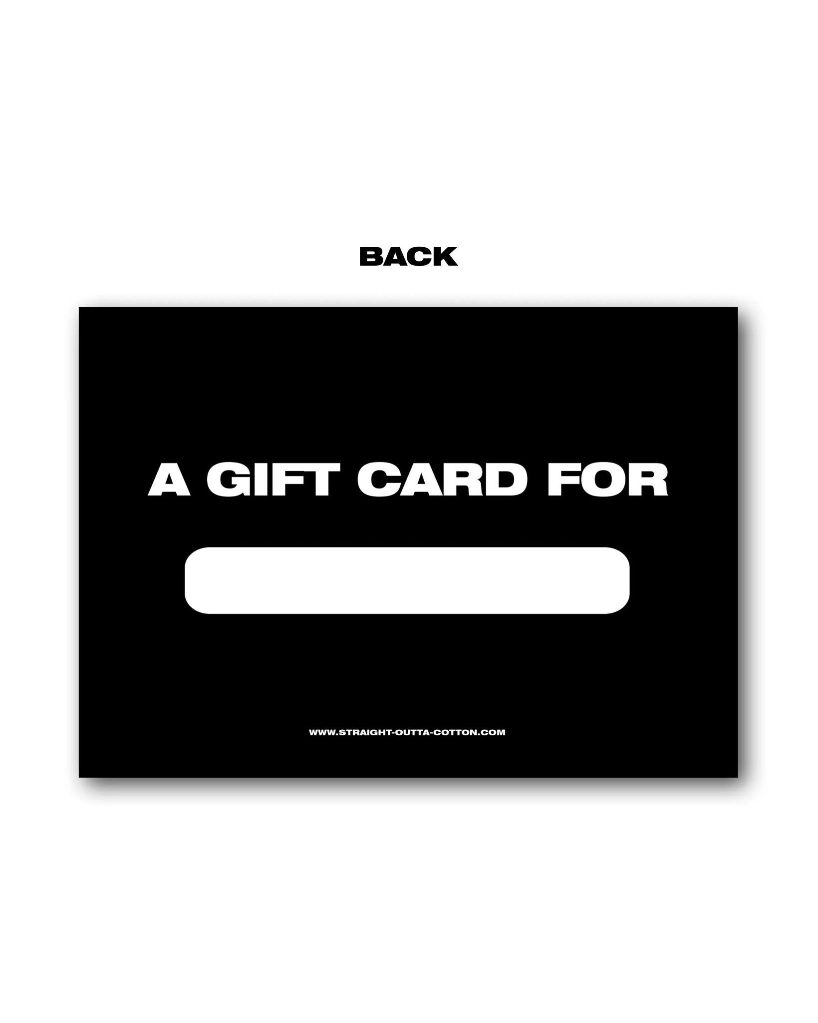 S.O.C. Gift Card/Gutschein () – Gift Card von Straight Outta Cotton