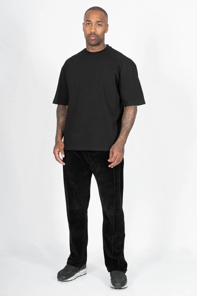 Velour Jogger - Black Straight Outta Cotton