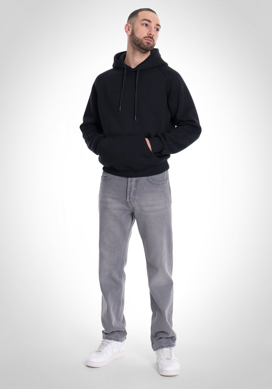 5 Pocket Grey Denim - Bleached () – Jeans von Straight Outta Cotton