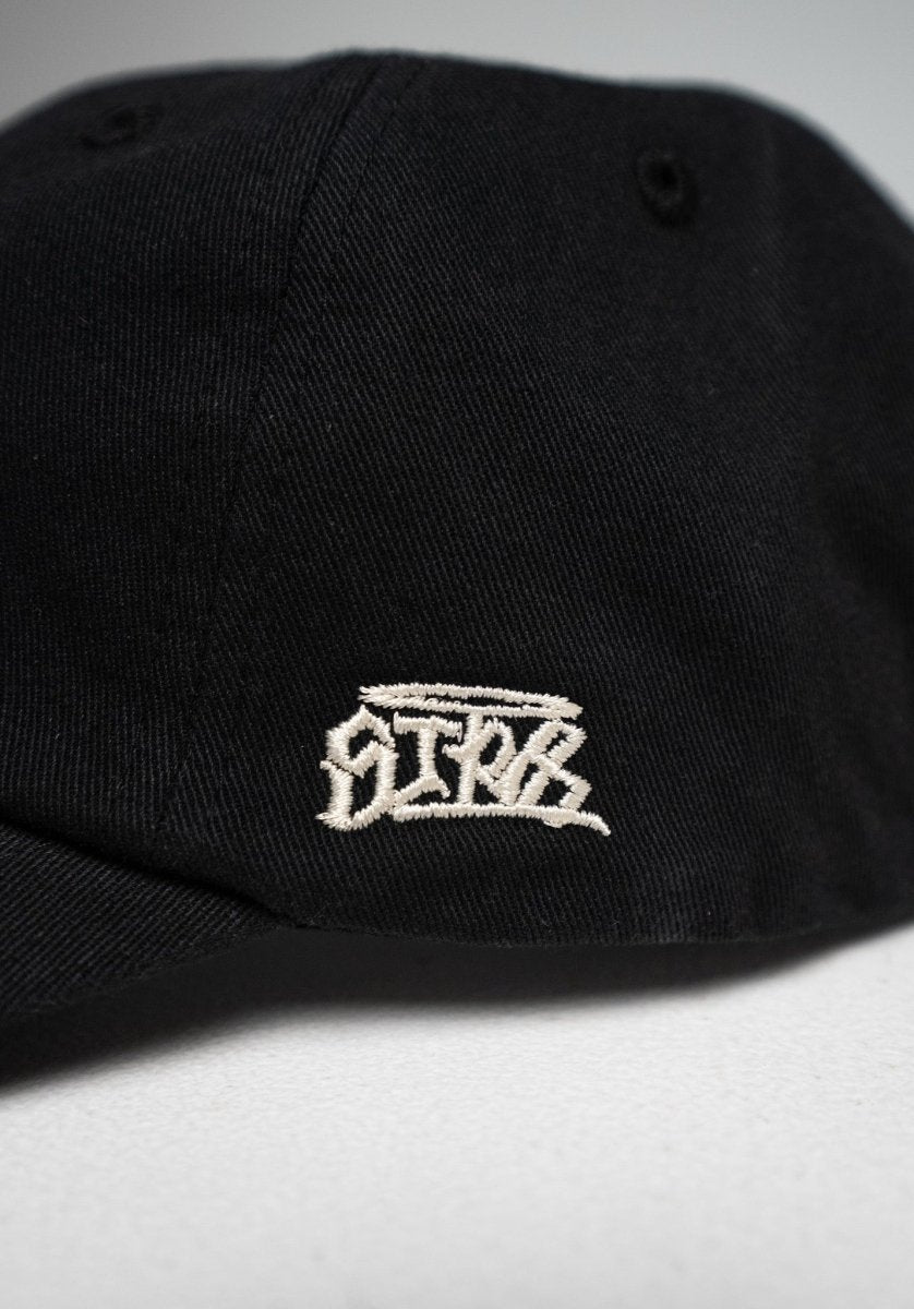 6 Panel Cap „Str8" - Black () – Cap von Straight Outta Cotton