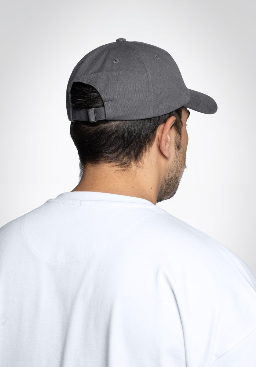 6 Panel Cap „Str8" - Cool Grey () – Cap von Straight Outta Cotton