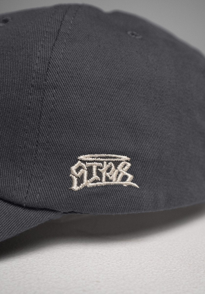 6 Panel Cap „Str8" - Cool Grey () – Cap von Straight Outta Cotton
