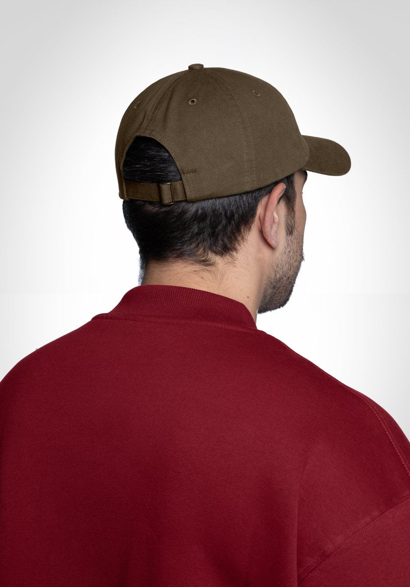 6 Panel Cap „Str8" - Olive () – Cap von Straight Outta Cotton