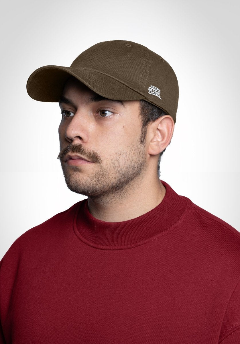 6 Panel Cap „Str8" - Olive () – Cap von Straight Outta Cotton