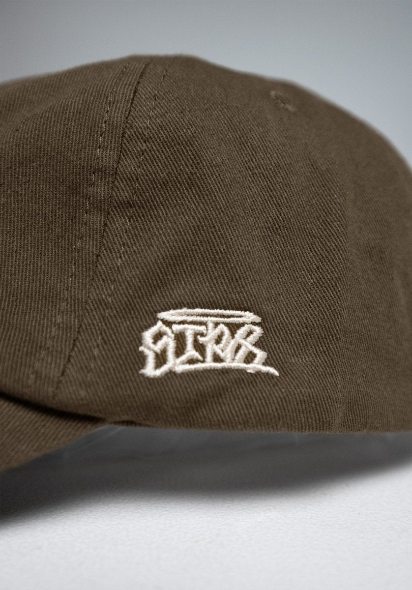 6 Panel Cap „Str8" - Olive () – Cap von Straight Outta Cotton
