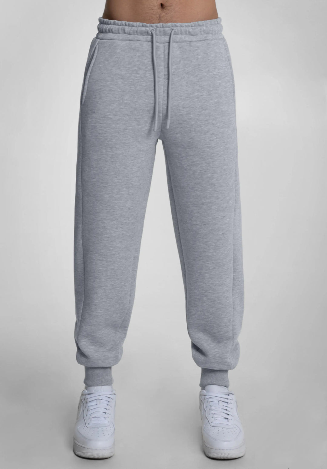 Basic grey joggers sale