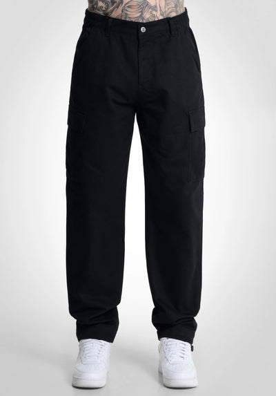 Cargo Pants - Black straight-outta-cotton.com