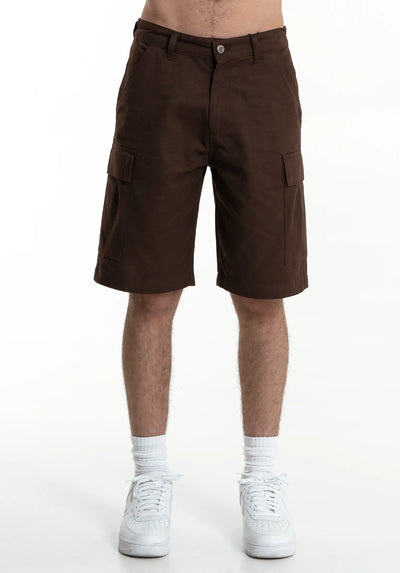 Cargo Shorts- Brown Straight Outta Cotton
