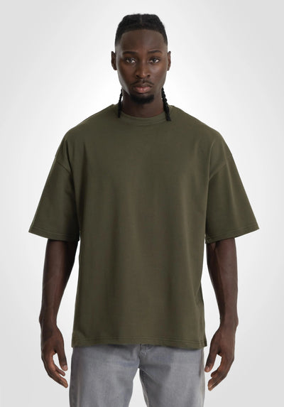 Heavy Oversize Tee - Olive straight-outta-cotton.com