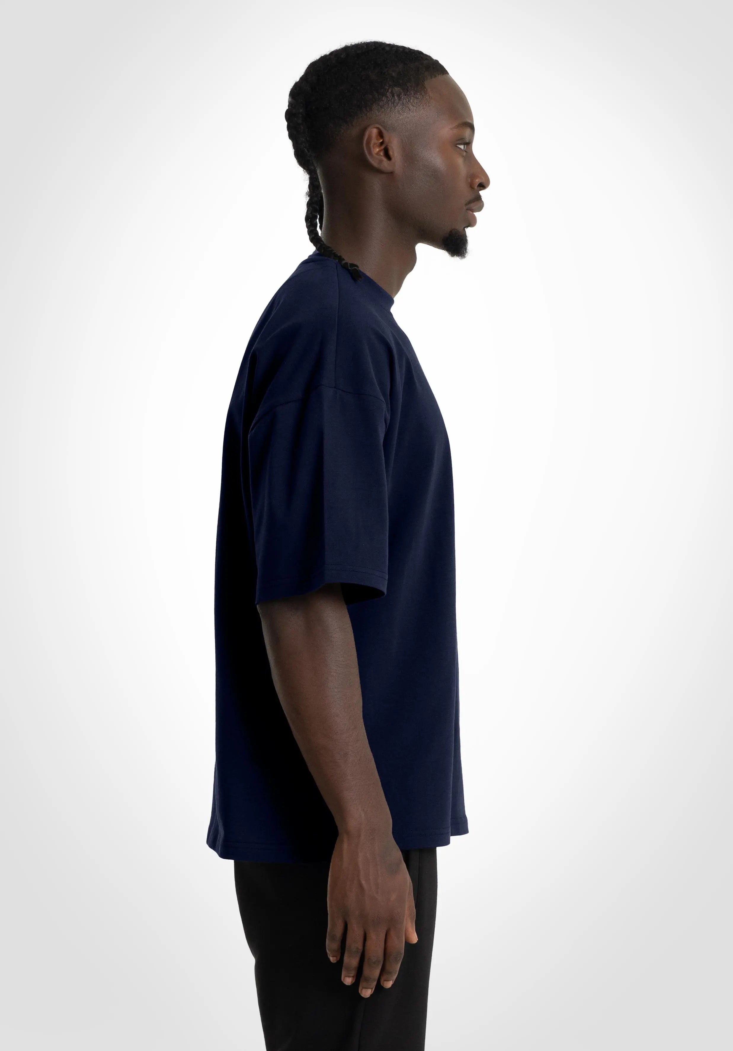 Heavy Oversize Tee - Slate Navy straight-outta-cotton.com