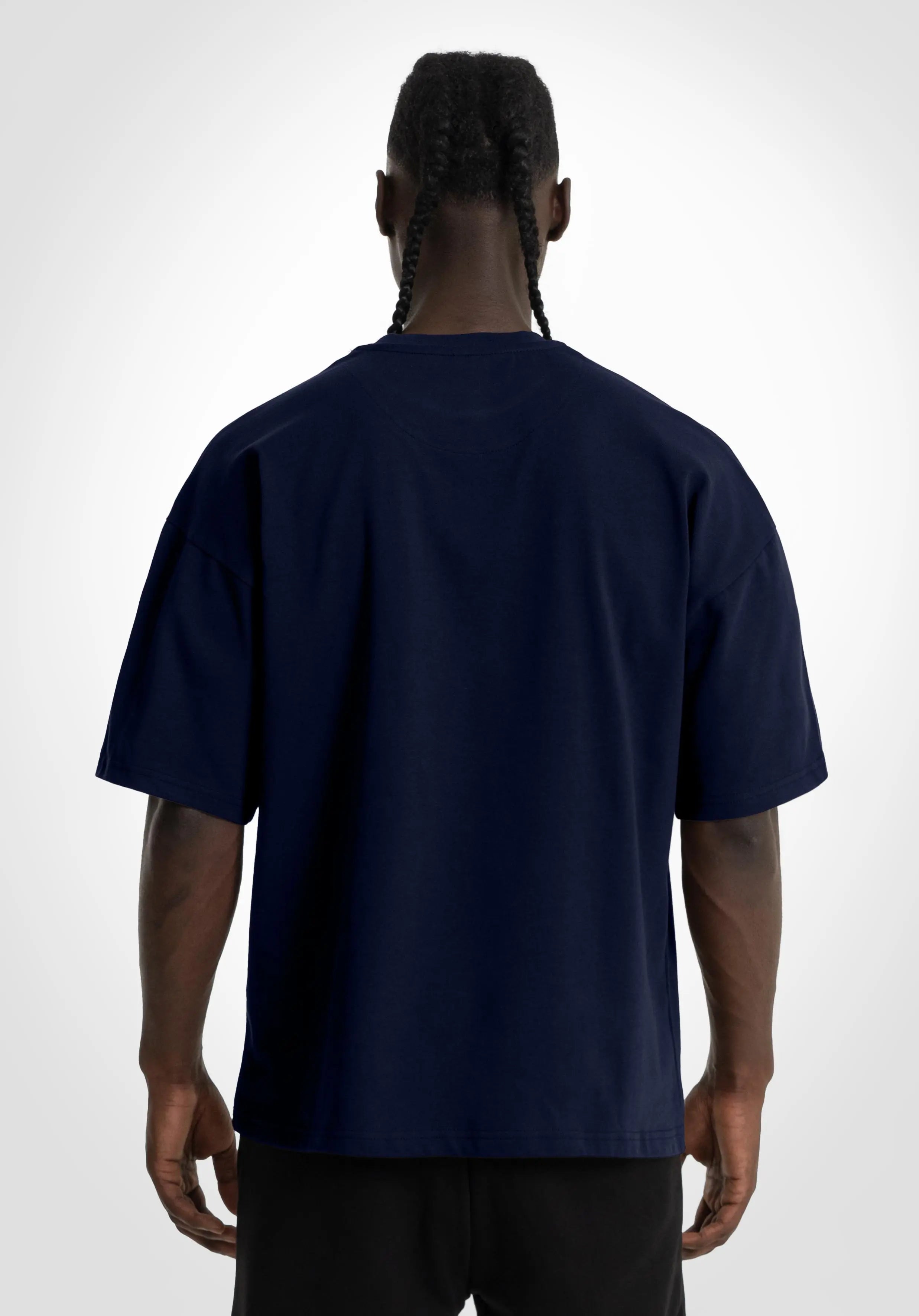 Heavy Oversize Tee - Slate Navy straight-outta-cotton.com