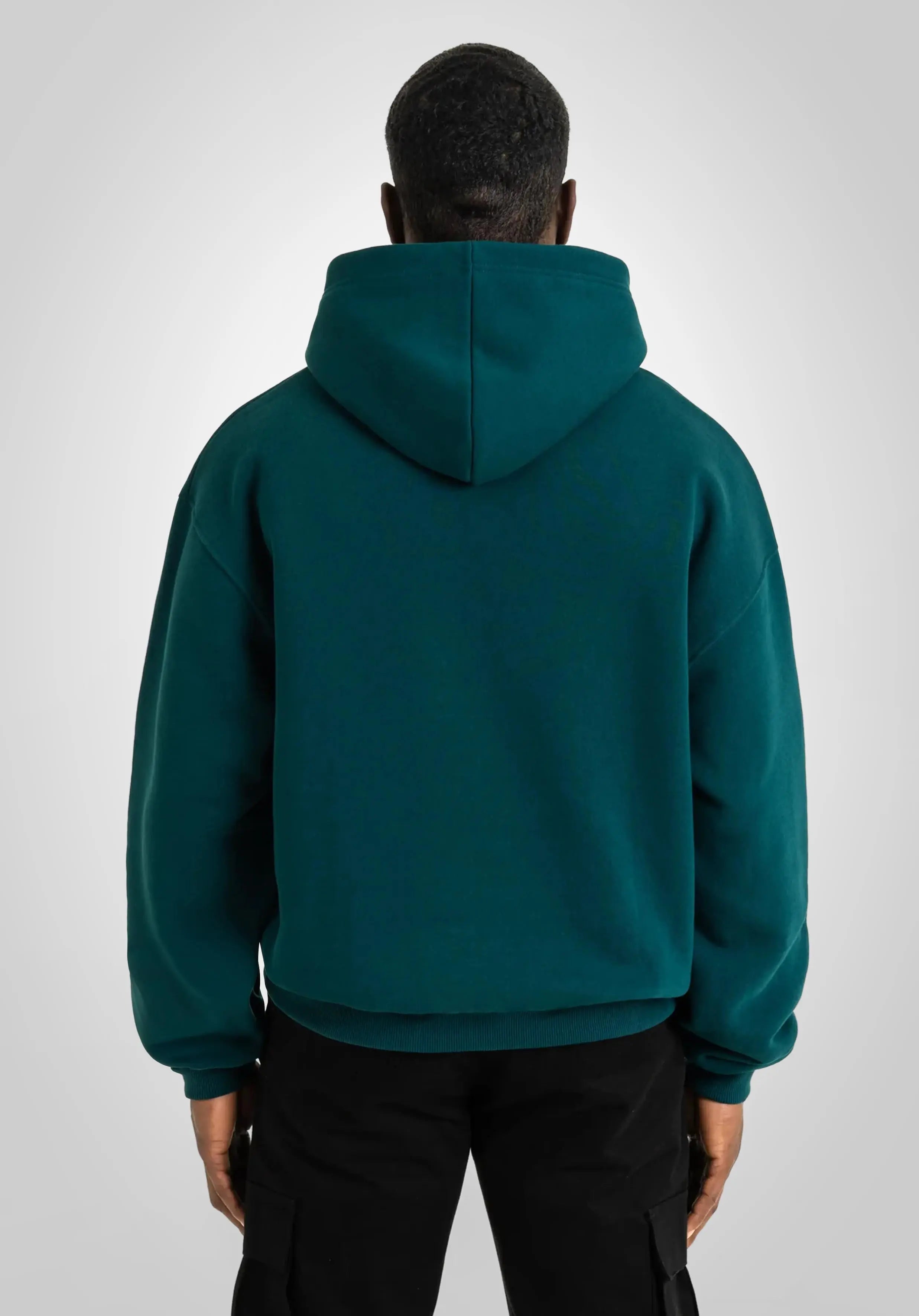 Oversize Hoodie -  Dark Pine Green Straight Outta Cotton
