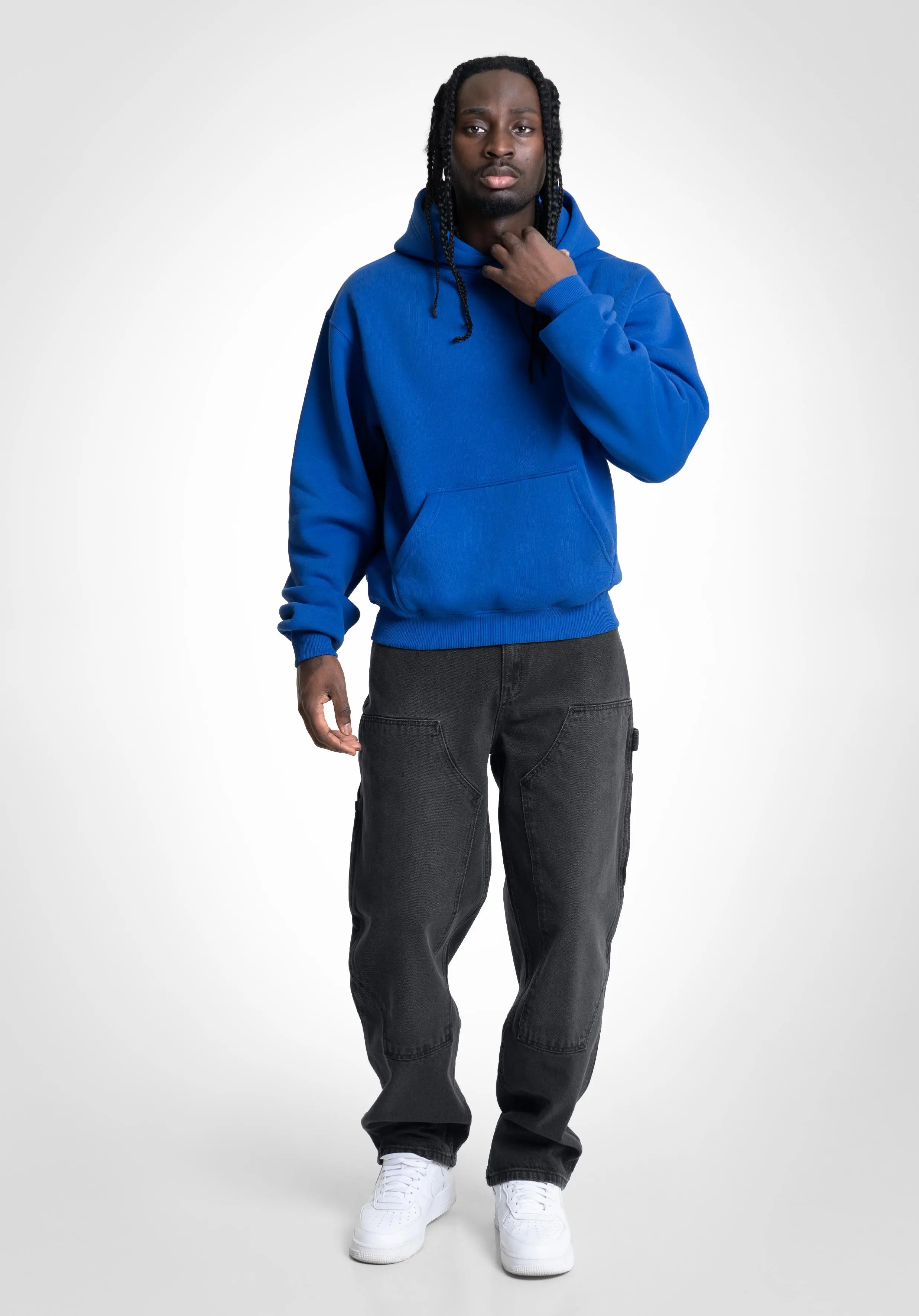 Oversize Hoodie -  East Blue Straight Outta Cotton