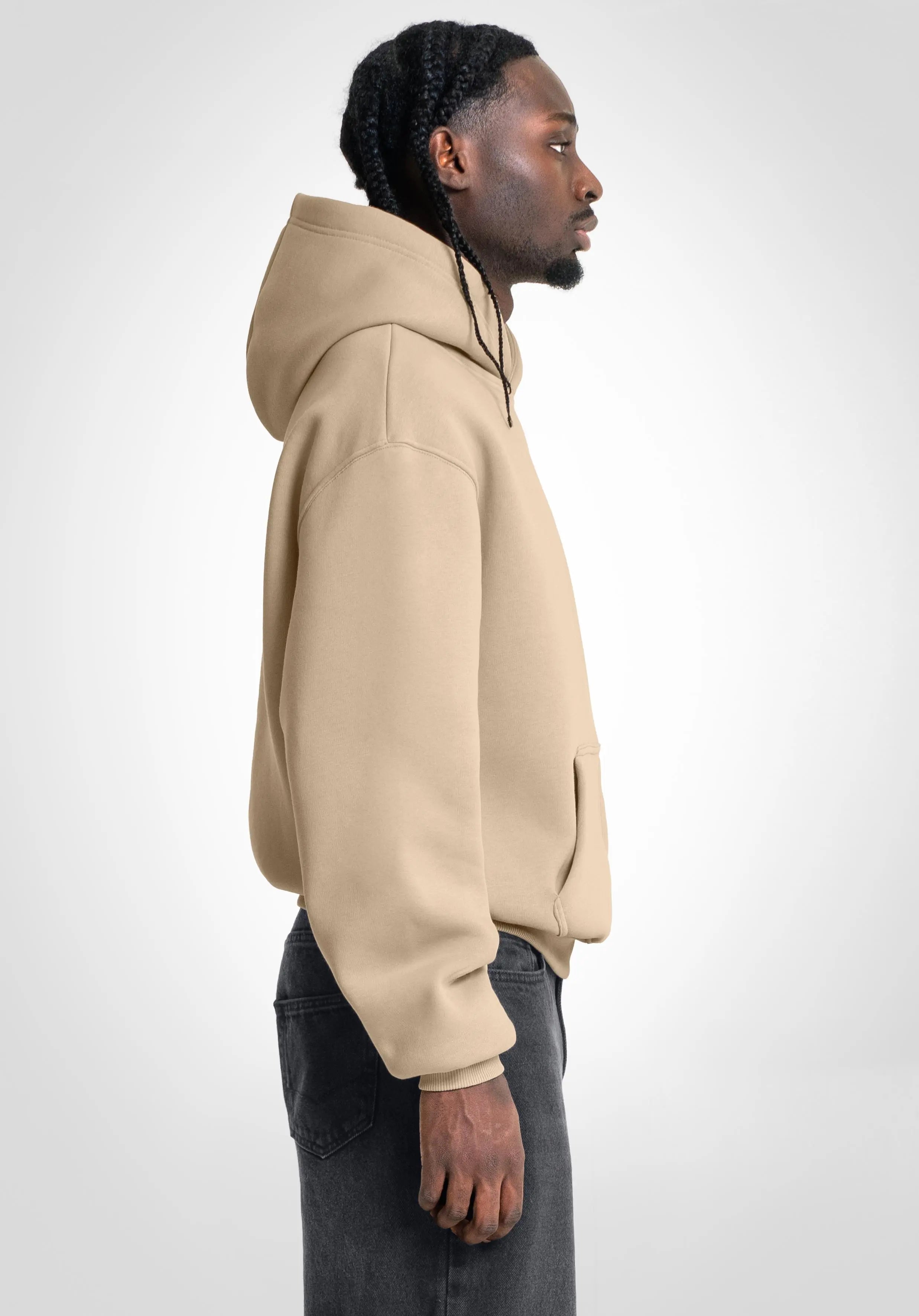Oversize Hoodie - Light Mocca Straight Outta Cotton