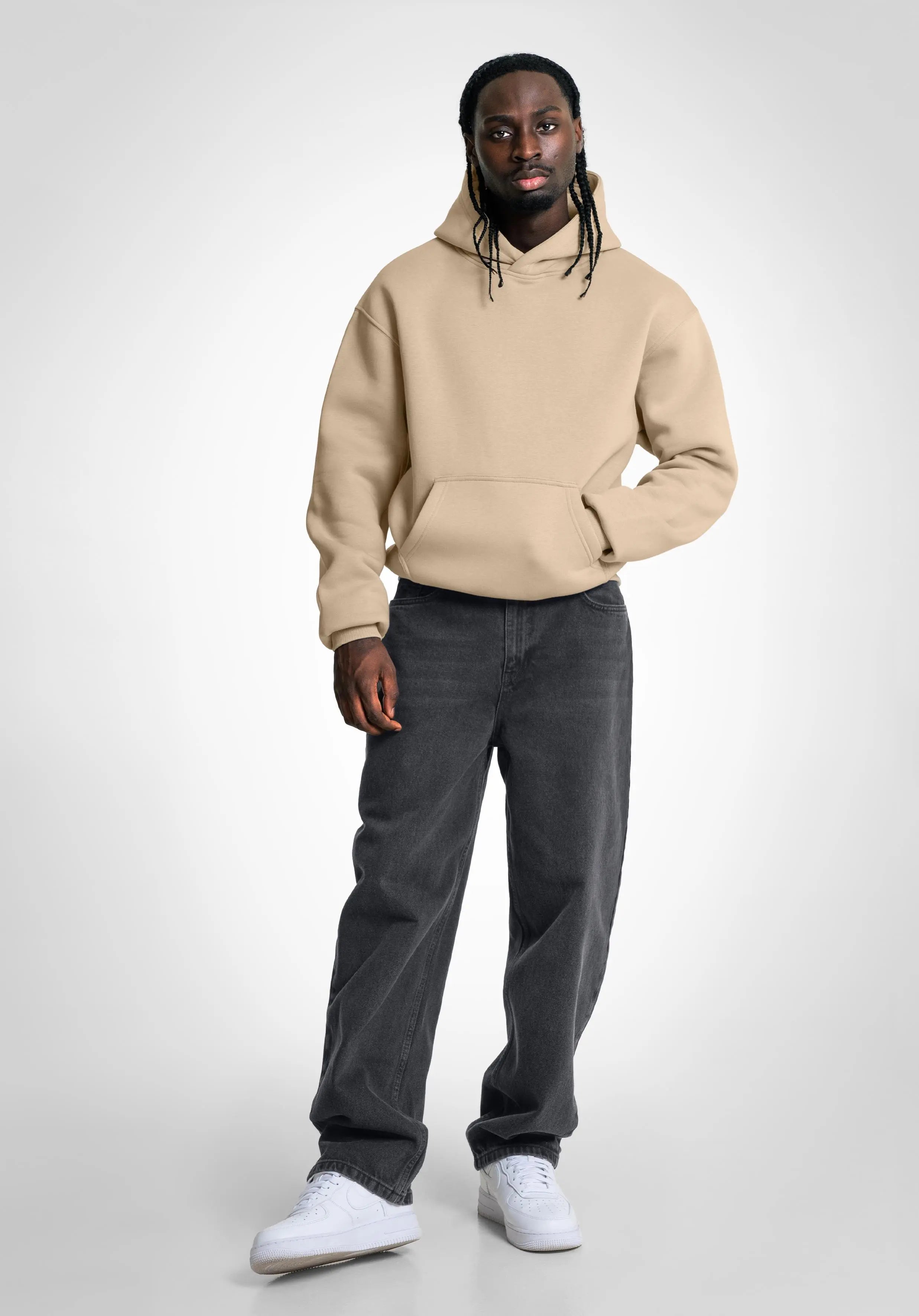 Oversize Hoodie - Light Mocca Straight Outta Cotton