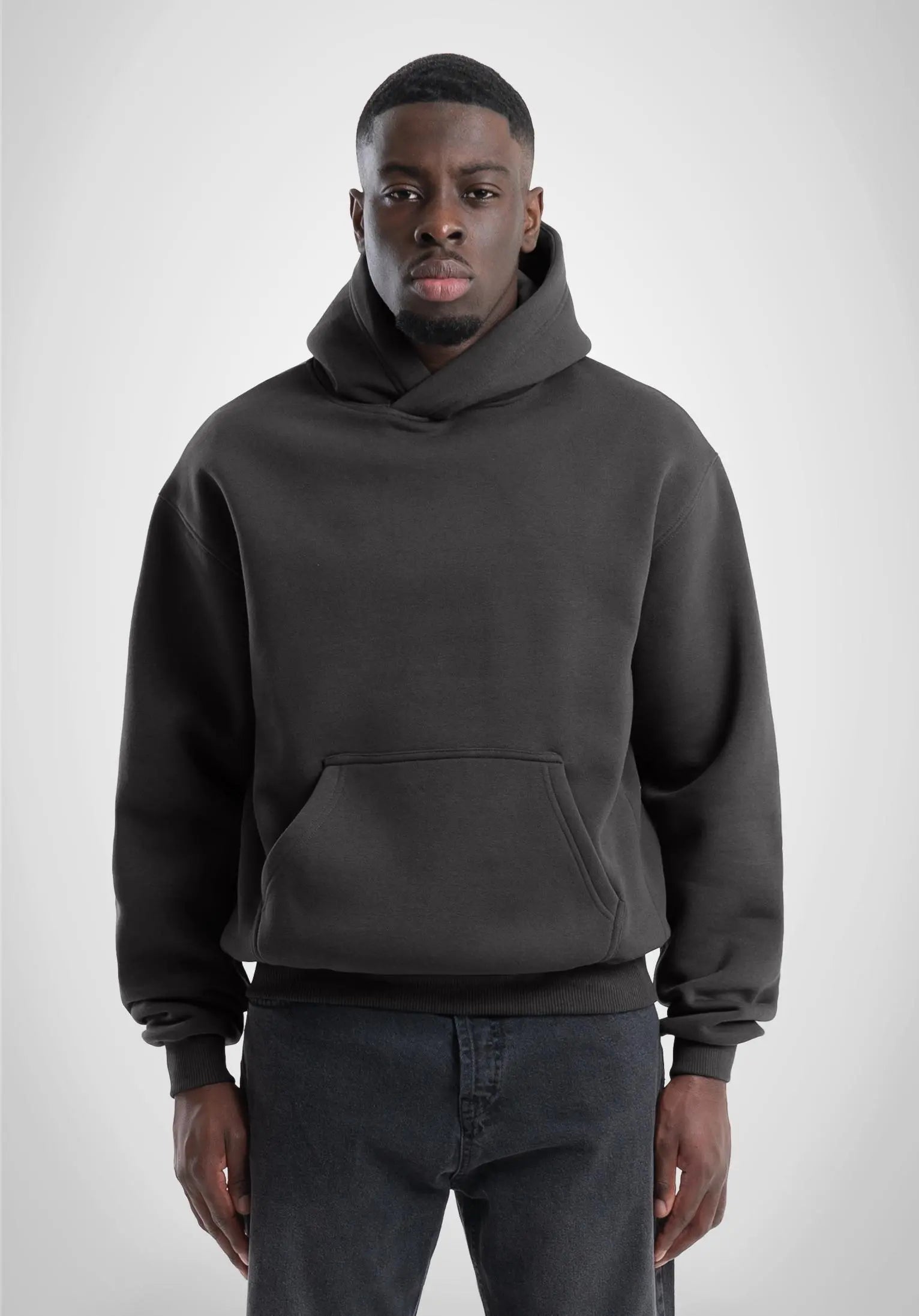 Oversize Hoodie - Slate Grey – Straight Outta Cotton