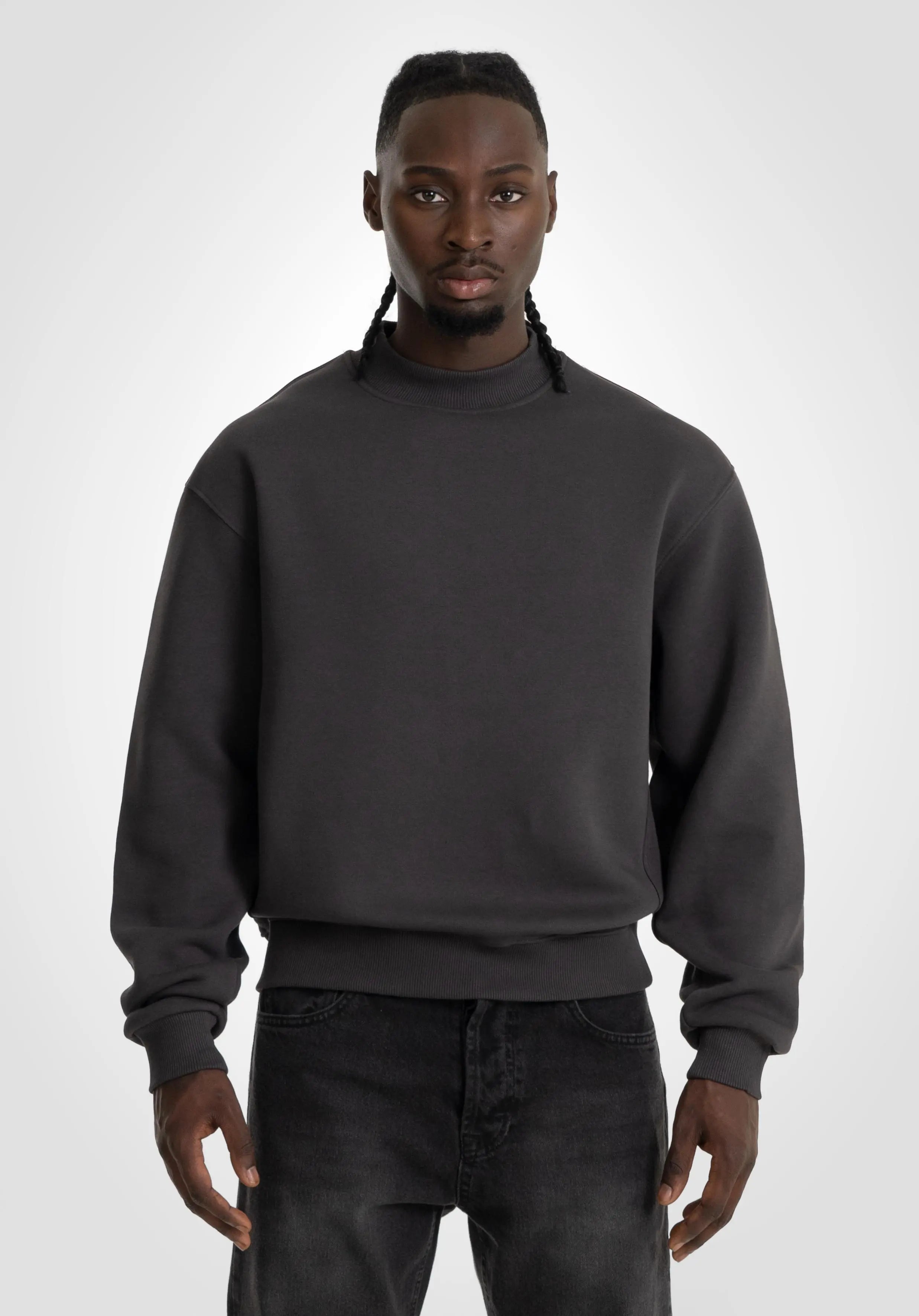 Oversize Sweater - Slate Grey – Straight Outta Cotton